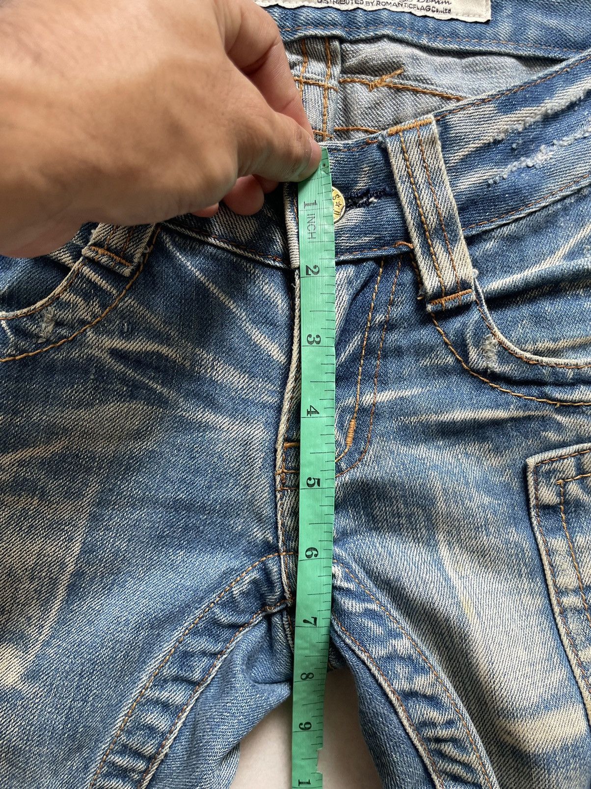 If Six Was Nine Vintage Japanese Brand Flare Gothic Jeans Size US 28 / EU 44 - 6 Thumbnail