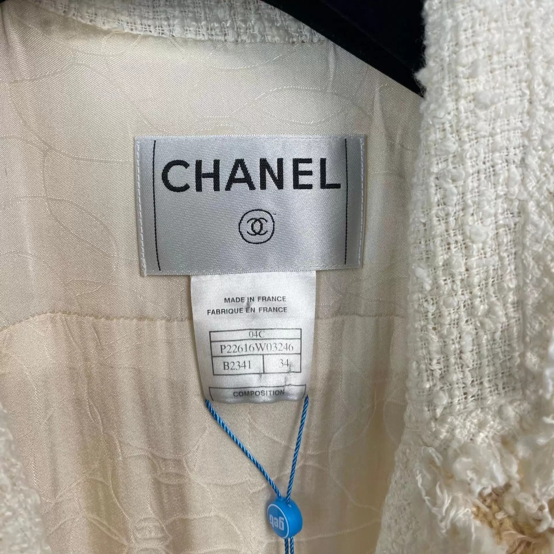 Chanel Chanel Yellow & White Tweed Jacket Size XS / US 0-2 / IT 36-38 - 5 Thumbnail