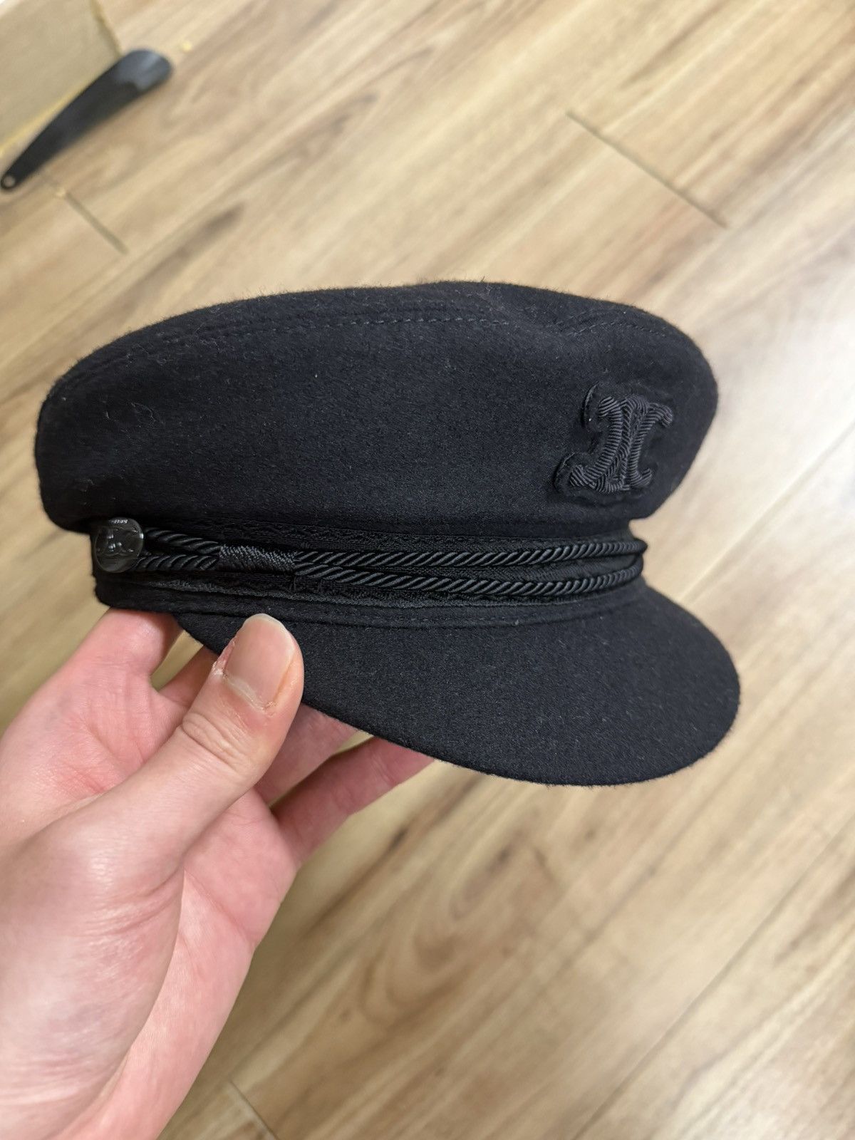 Celine Celine 23FW wiltern navy sailor cap sz59 Size ONE SIZE - 3 Thumbnail