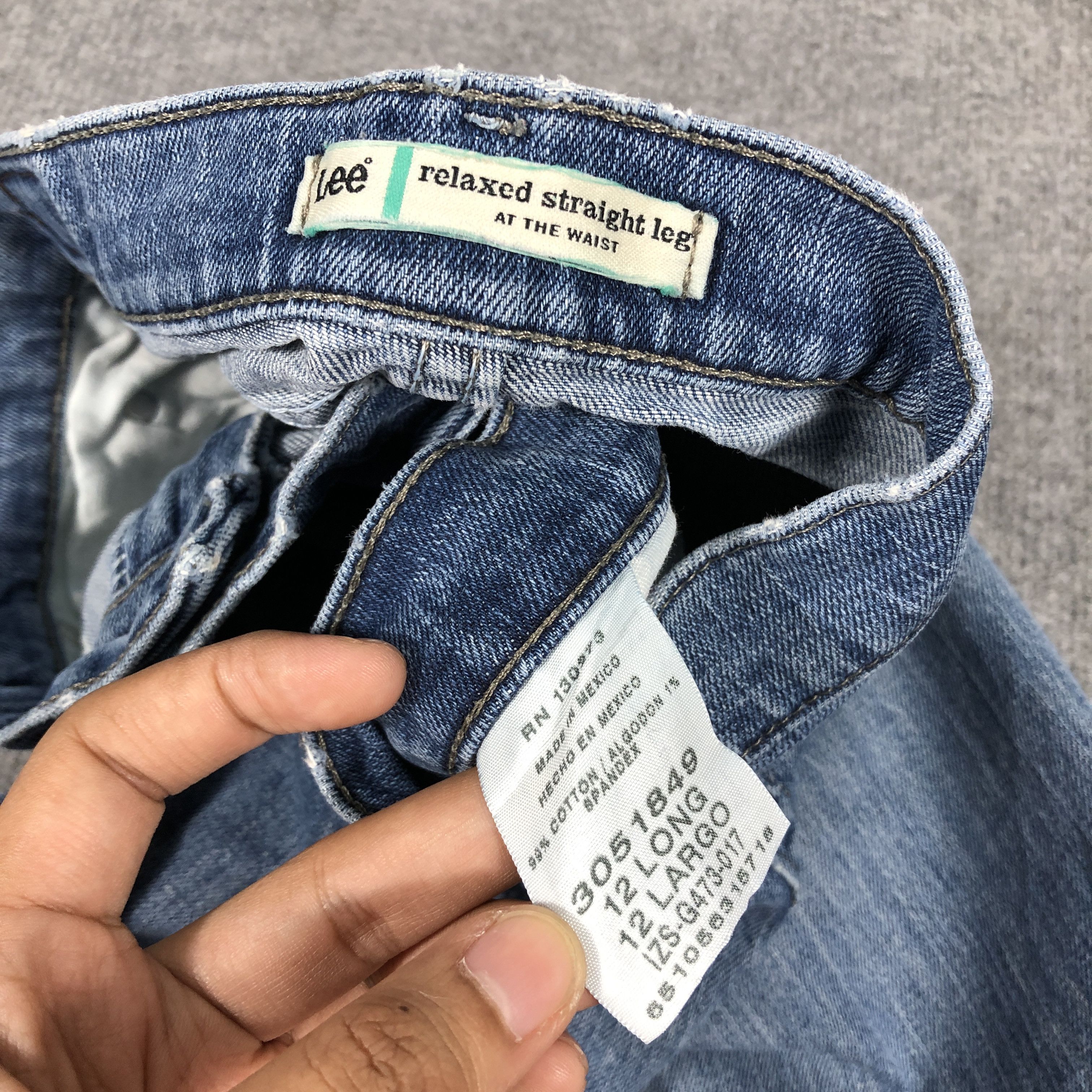 Lee × Vintage Womens Vintage Lee Jeans Relaxed Straight L861W Size 33" - 9 Thumbnail