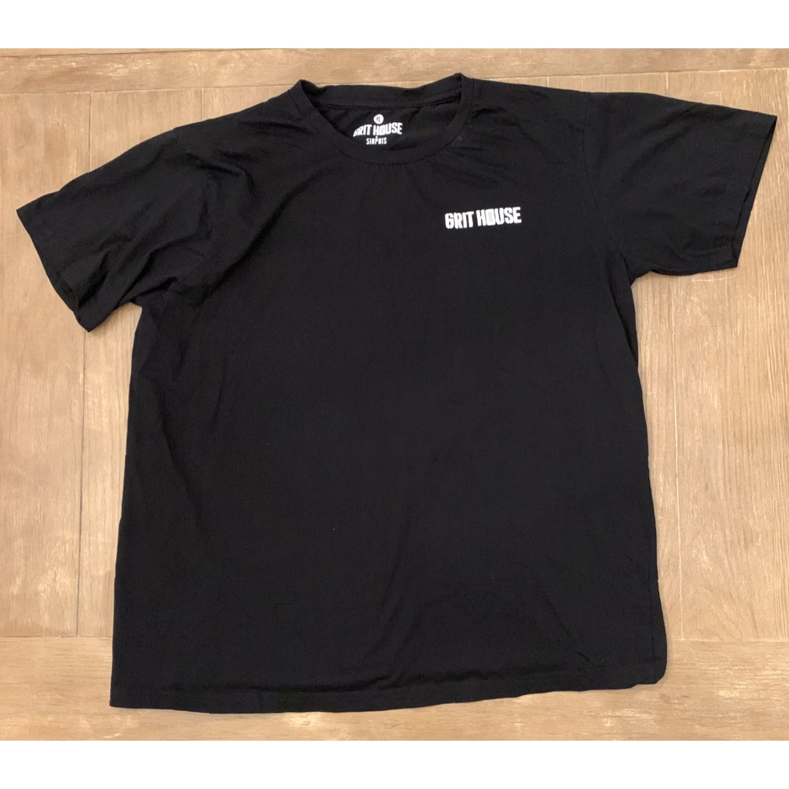 Olive VINTAGE The Grit House T Shirt Patriotic Woman on Motorcycle Live Free Ride Free Black XL Mens Size US XL / EU 56 / 4 - 3 Thumbnail