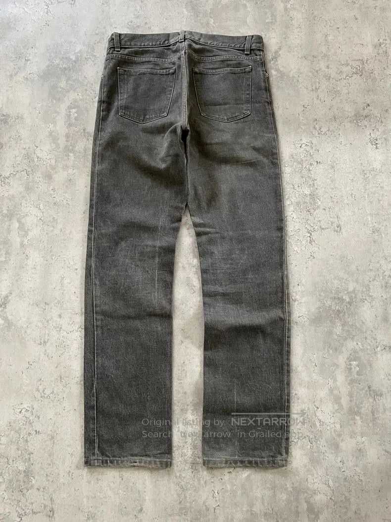 Helmut Lang Helmut Lang Gray Black Raw Denim Jeans. Size US 33 - 5 Thumbnail