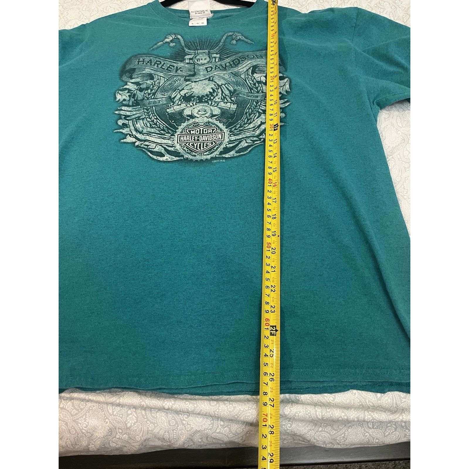 Harley Davidson Harley-Davidson T Shirt XL Teal Lake Havasu City Arizona Size US XL / EU 56 / 4 - 9 Thumbnail