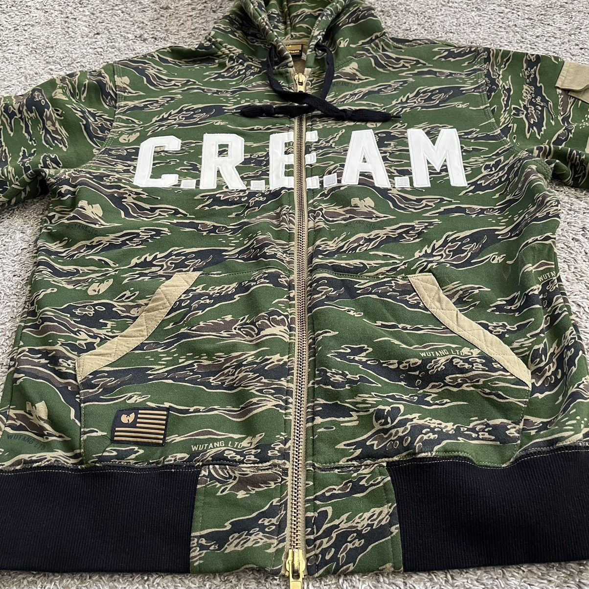 Wu-Tang Clan 🔴Wu-Tang Sweater Size Medium WuTang CREAM Camo Hoodie Zipper Size US M / EU 48-50 / 2 - 10 Thumbnail