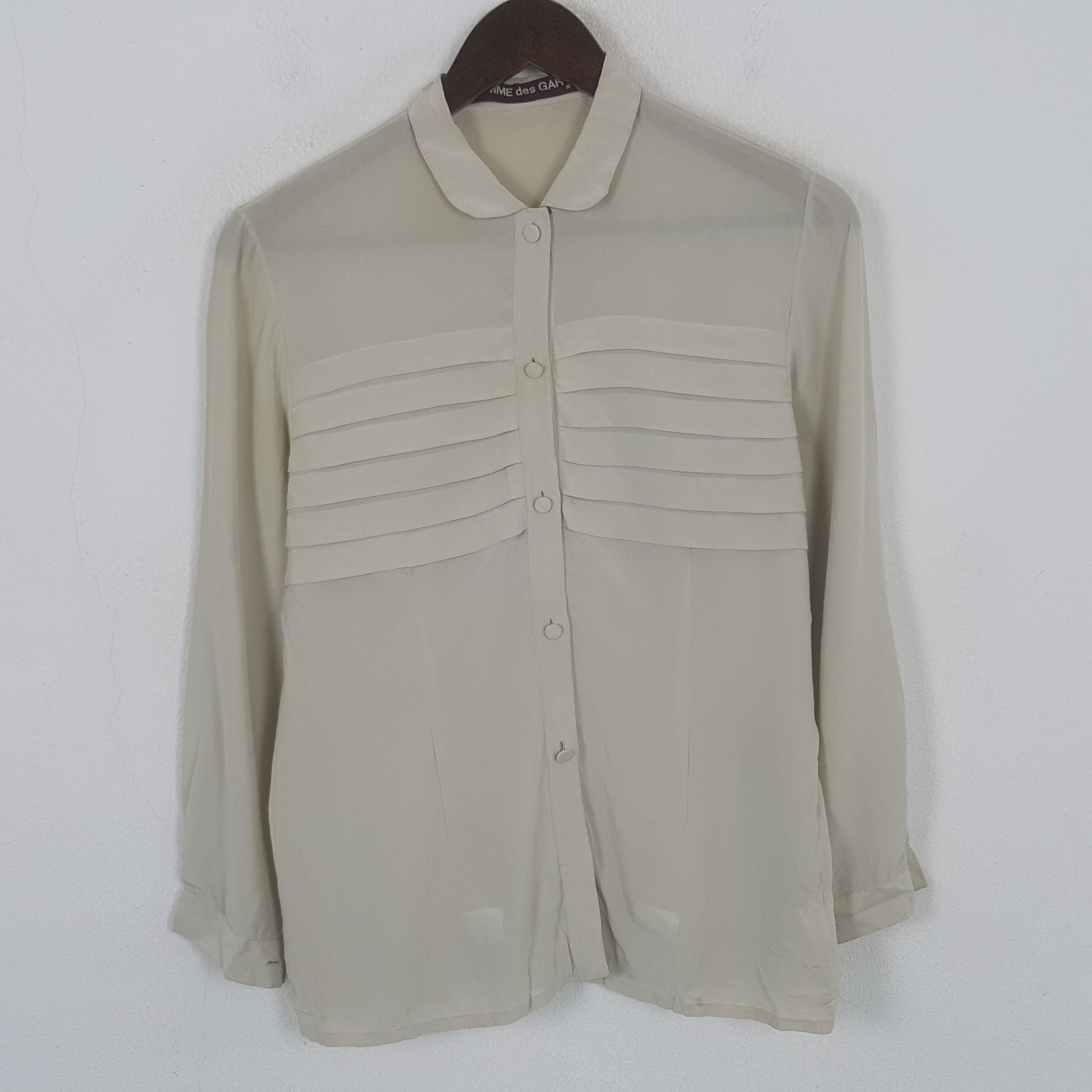 Comme des Garcons Vintage 90’s Comme des Garcons Silk Button Up Shirt Size M / US 6-8 / IT 42-44 - 1 Thumbnail