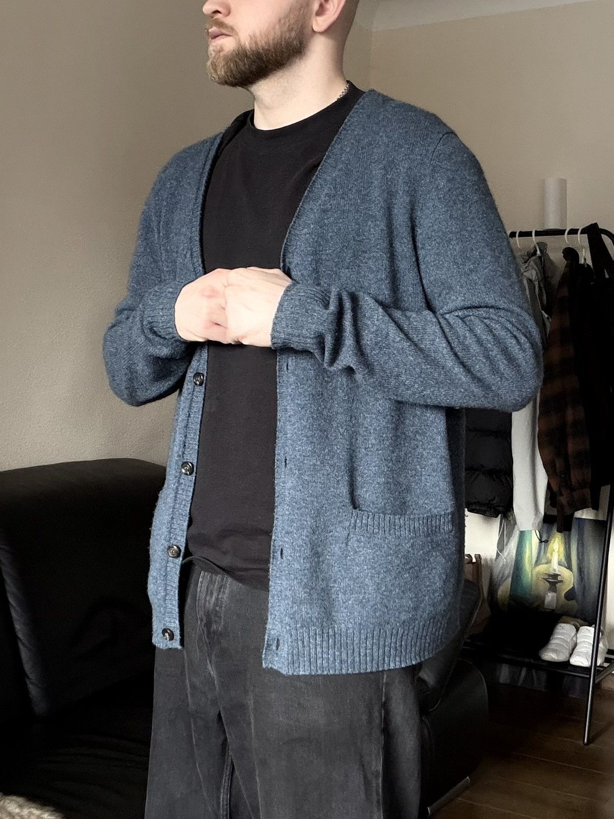 A.P.C. A.P.C. Vintage Merino Wool Cardigan Sweater Size US L / EU 52-54 / 3 - 6 Thumbnail