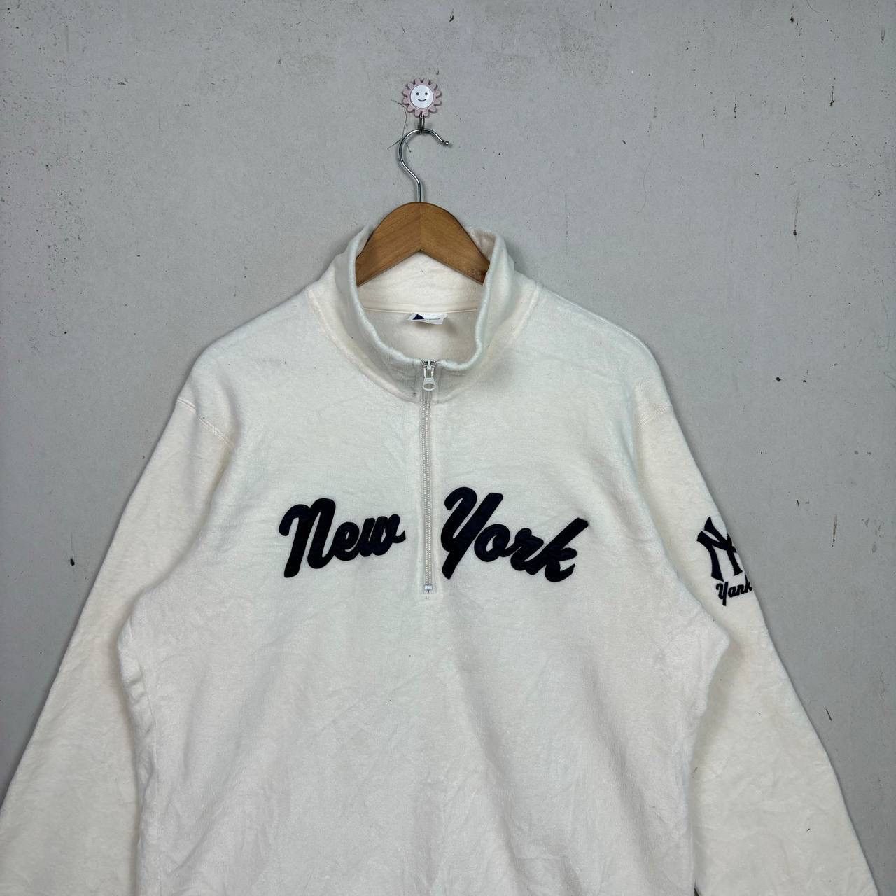 New York Yankees Vintage Uniqlo MLB New York Yankees 1/4 Zip Fleece XL 2003 Size US XL / EU 56 / 4 - 3 Thumbnail