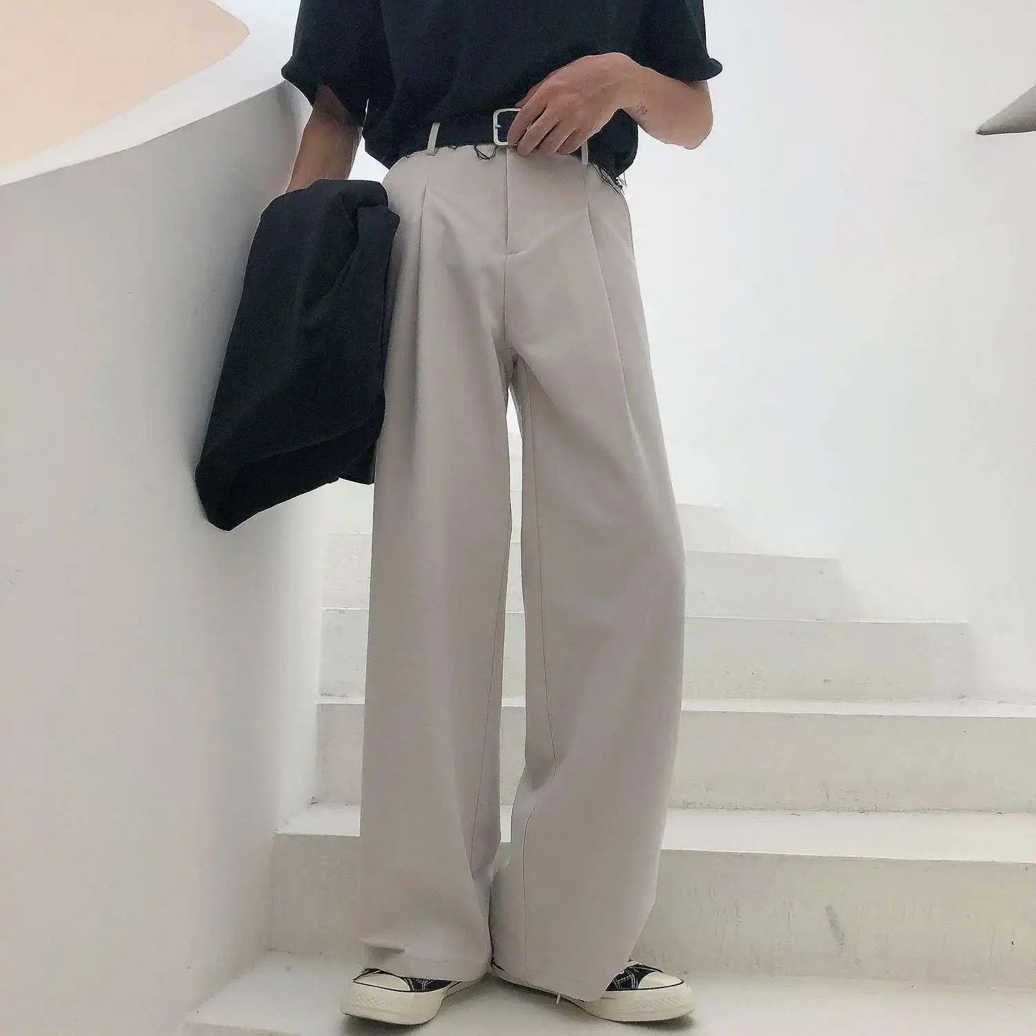 Japanese Brand Minimalistic Asian Style Casual Pants Beige Size US 30 / EU 46 - 5 Thumbnail