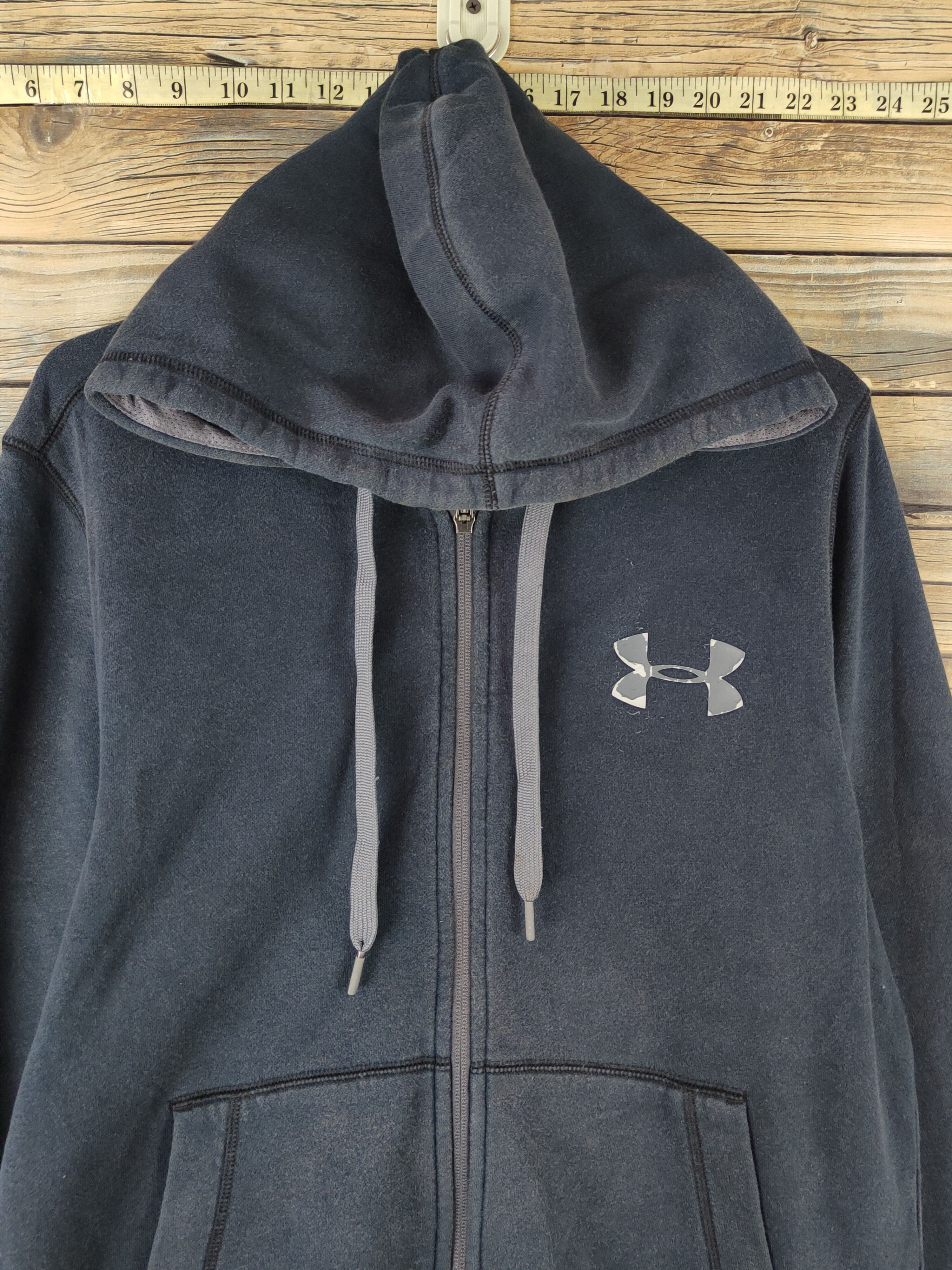 Under Armour DL Under Armour Navy Faded Hoodie Sweaters #2510 Size US M / EU 48-50 / 2 - 2 Thumbnail