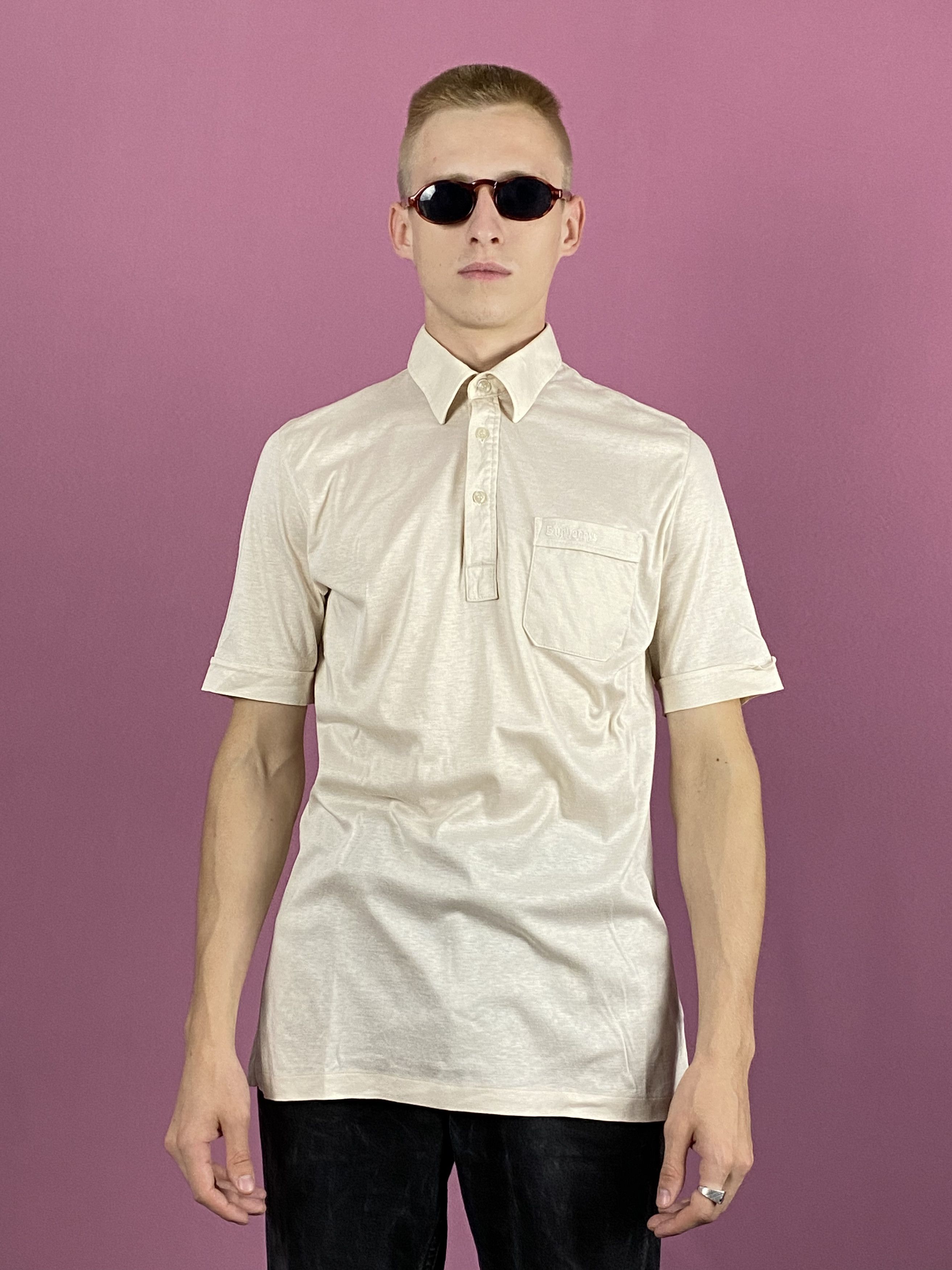 Burberry × Vintage 80s Burberrys Vintage Men's Polo Shirt - Size L Size US L / EU 52-54 / 3 - 3 Thumbnail