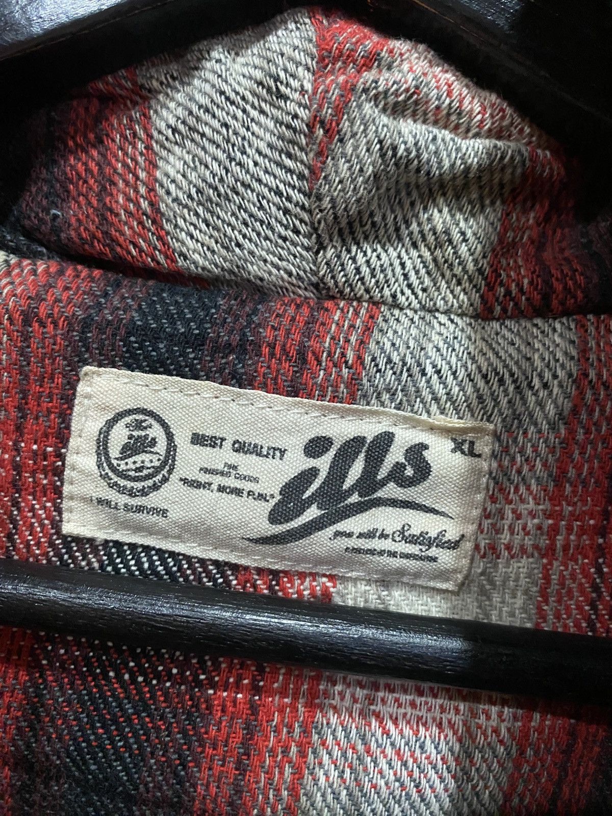 Japanese Brand Vintage Ills Tan Hooded Workwear Jacket with Plaid Lining Size US L / EU 52-54 / 3 - 4 Thumbnail