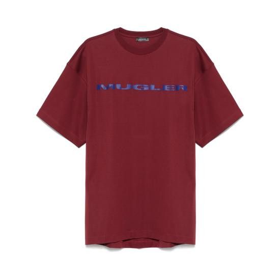 Mugler MUGLER Men T-Shirts TS0114 B5420 RED Size US S / EU 44-46 / 1 - 1 Thumbnail