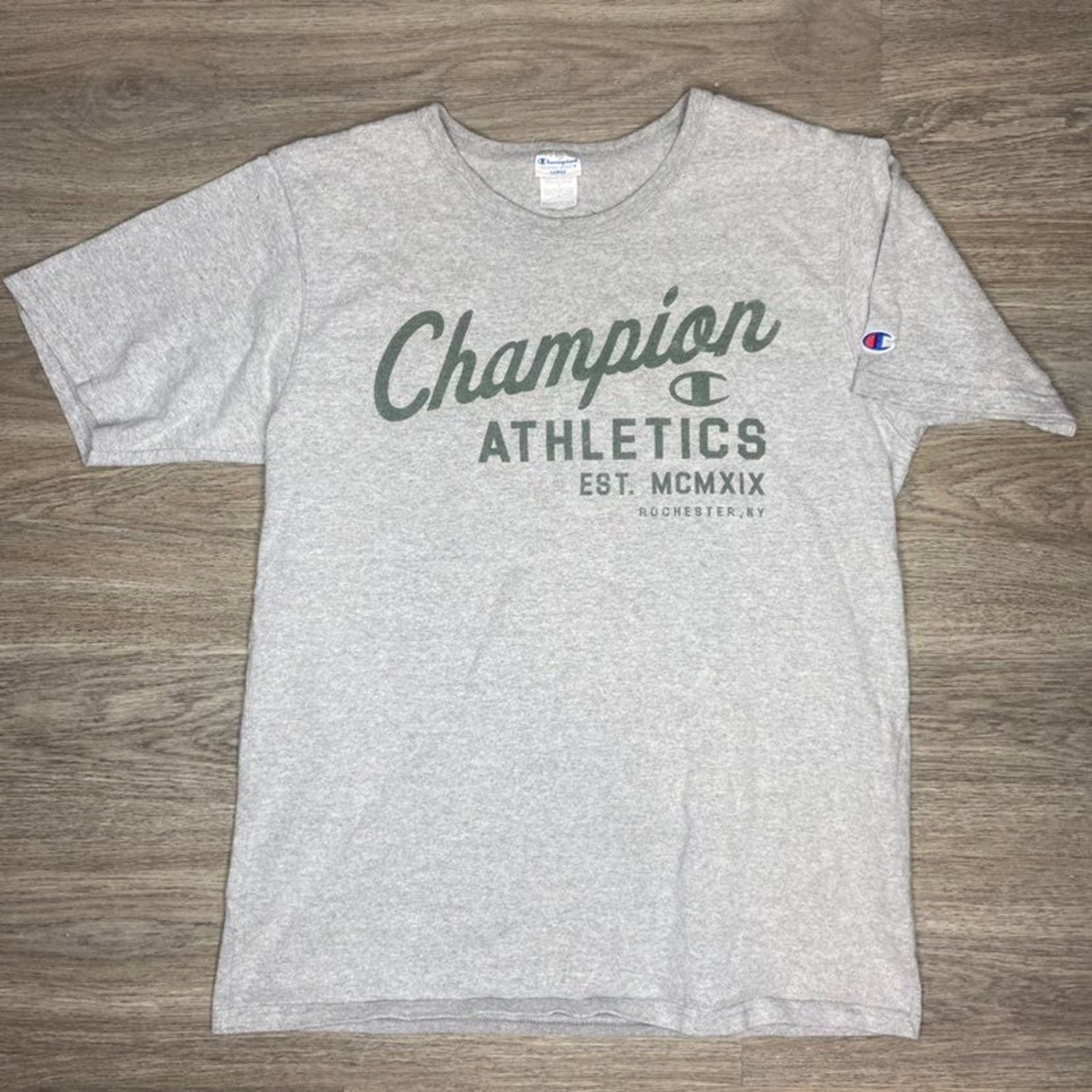 Champion Vintage Grey Reverse Weave Champion Tee Shirt (L) Size US L / EU 52-54 / 3 - 1 Thumbnail