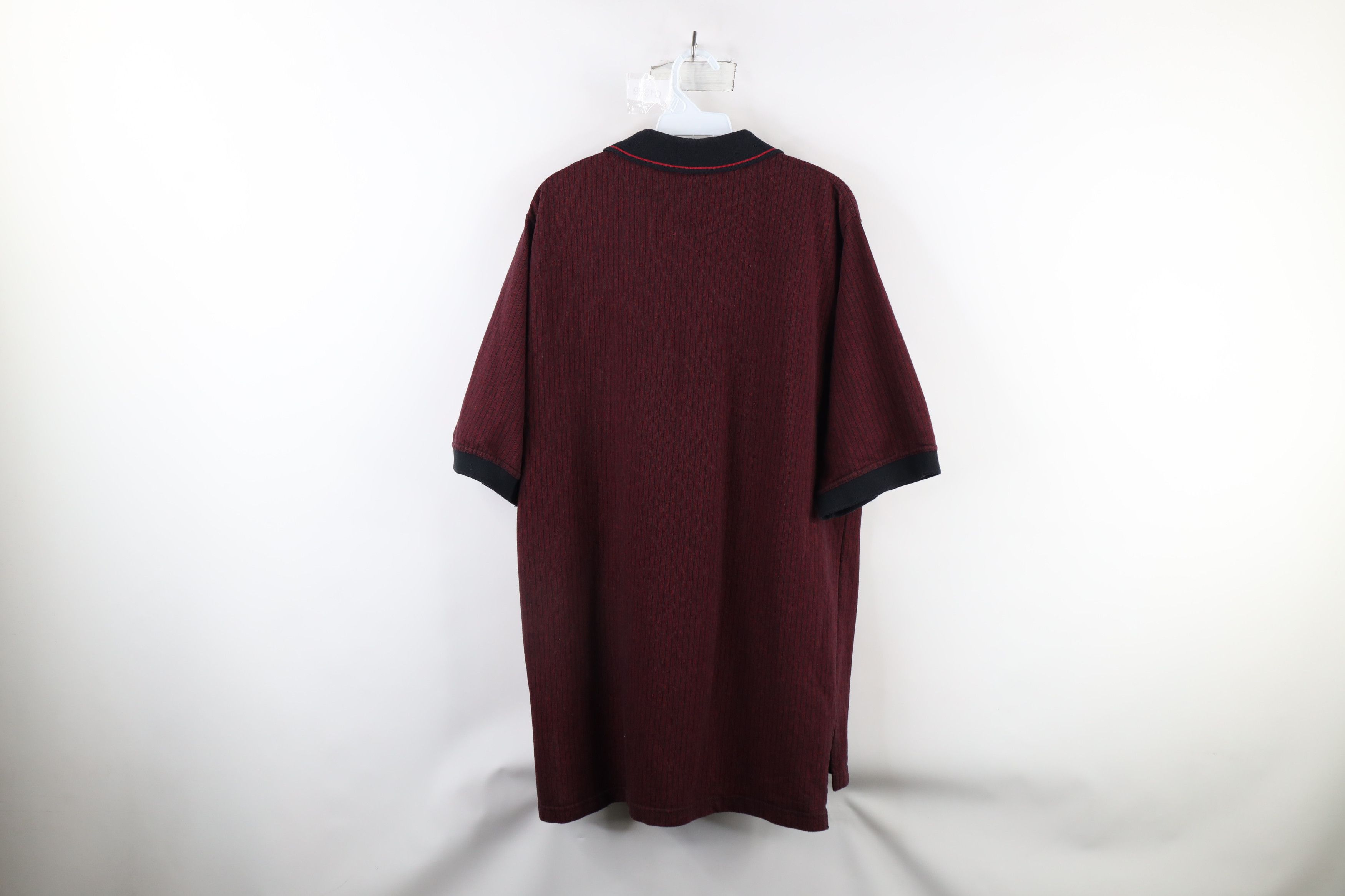 Vintage Vintage 90s Streetwear Striped Knit Collared Polo Shirt Size US L / EU 52-54 / 3 - 8 Thumbnail