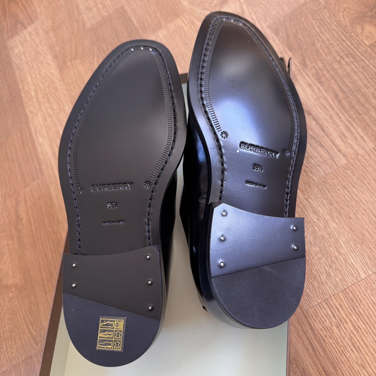 Burberry Burberry Streamdale leather lace-up shoes In Black Size 39.5 Size US 6.5 / EU 39-40 - 5 Thumbnail