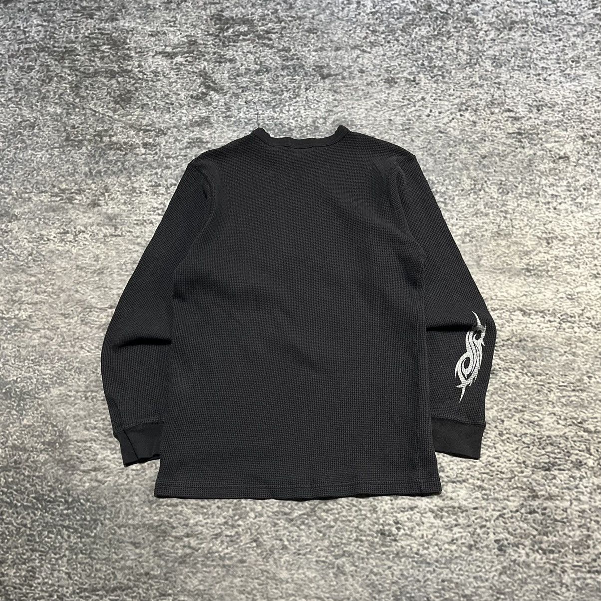 VINTAGE SLIPKNOT SIZE MEDIUM WAFFLE KNIT THERMAL Y2K GRUNGE