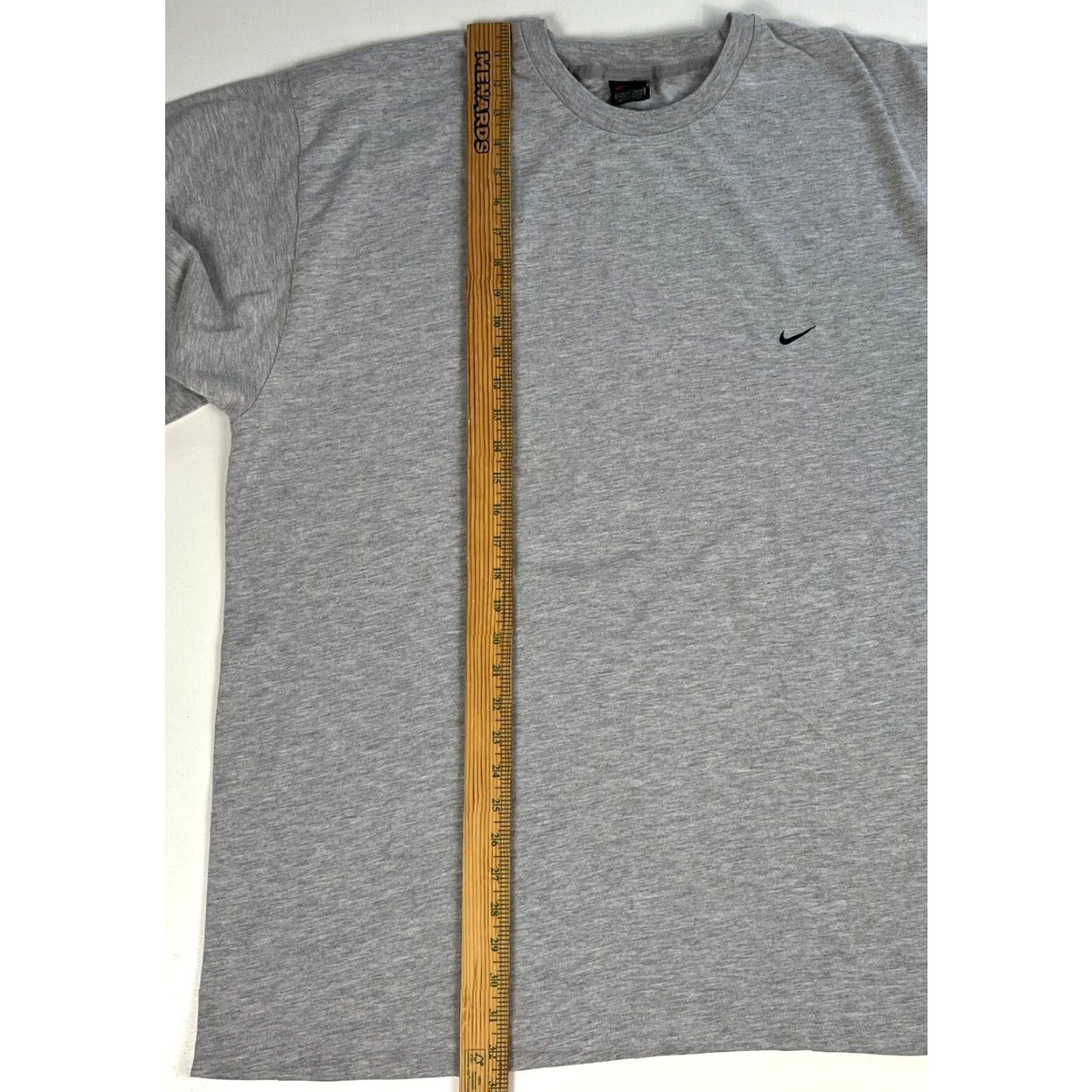 Nike Nike Men's 2XL Vintage 90s Basic T-Shirt Gray Crew Neck Short Sleeve Cotton Blend Logo Shirt 90s Size US XXL / EU 58 / 5 - 7 Thumbnail