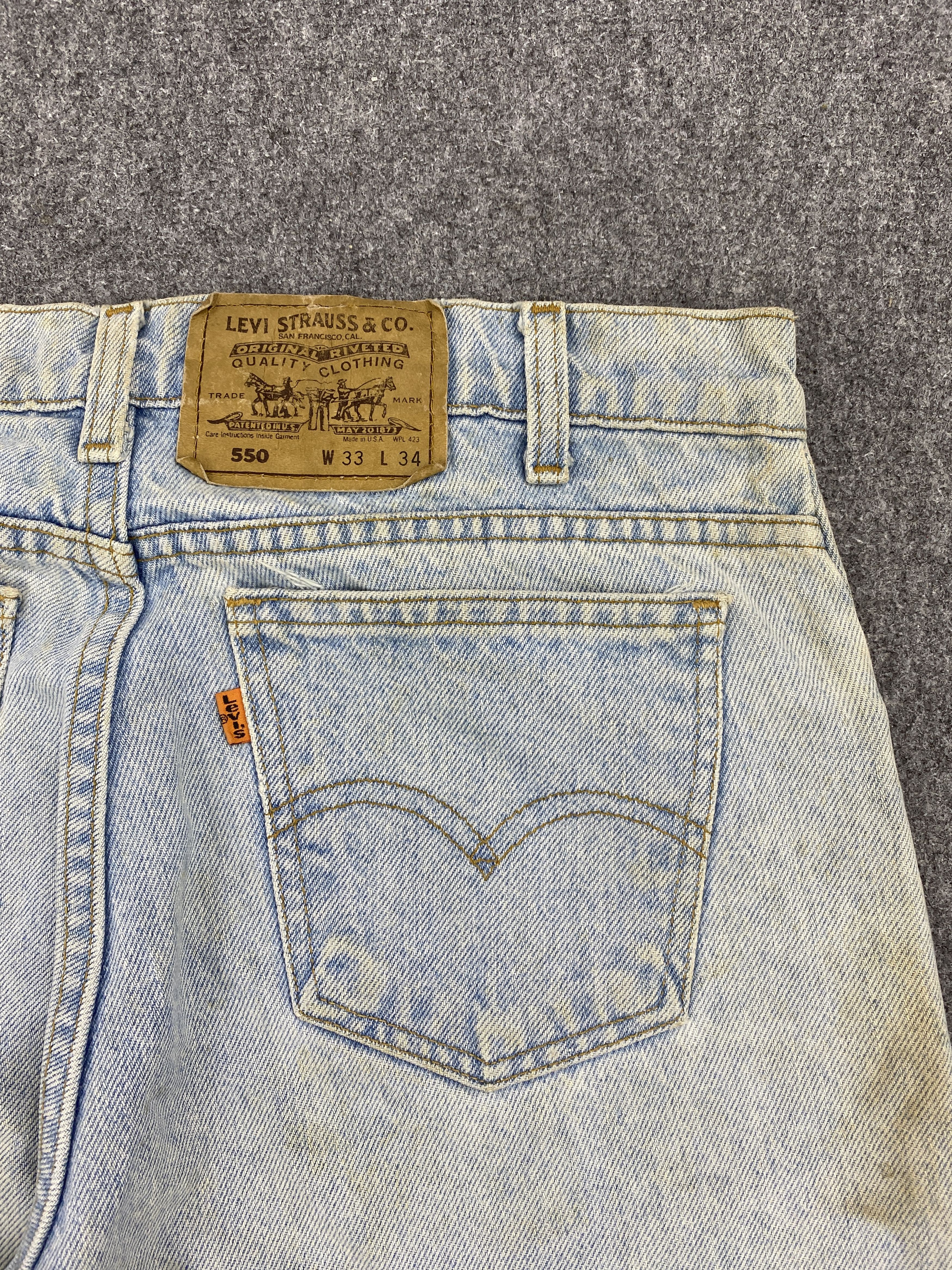 Levi's × Vintage Vintage 90s Levis 550 Orange Tabs Jeans Size US 32 / EU 48 - 12 Thumbnail