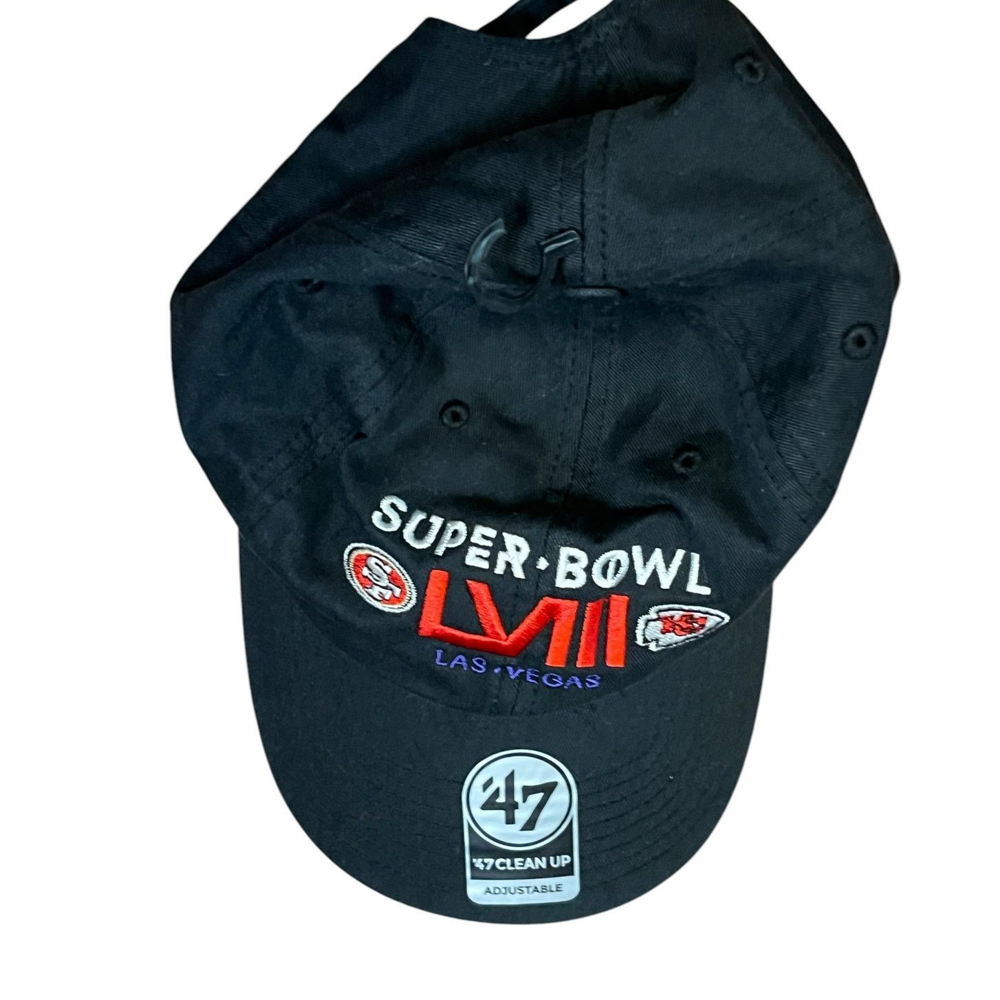 NFL 47 Super Bowl LVIII Las Vegas Clean Up Hat Cap NWT Size ONE SIZE - 10 Thumbnail