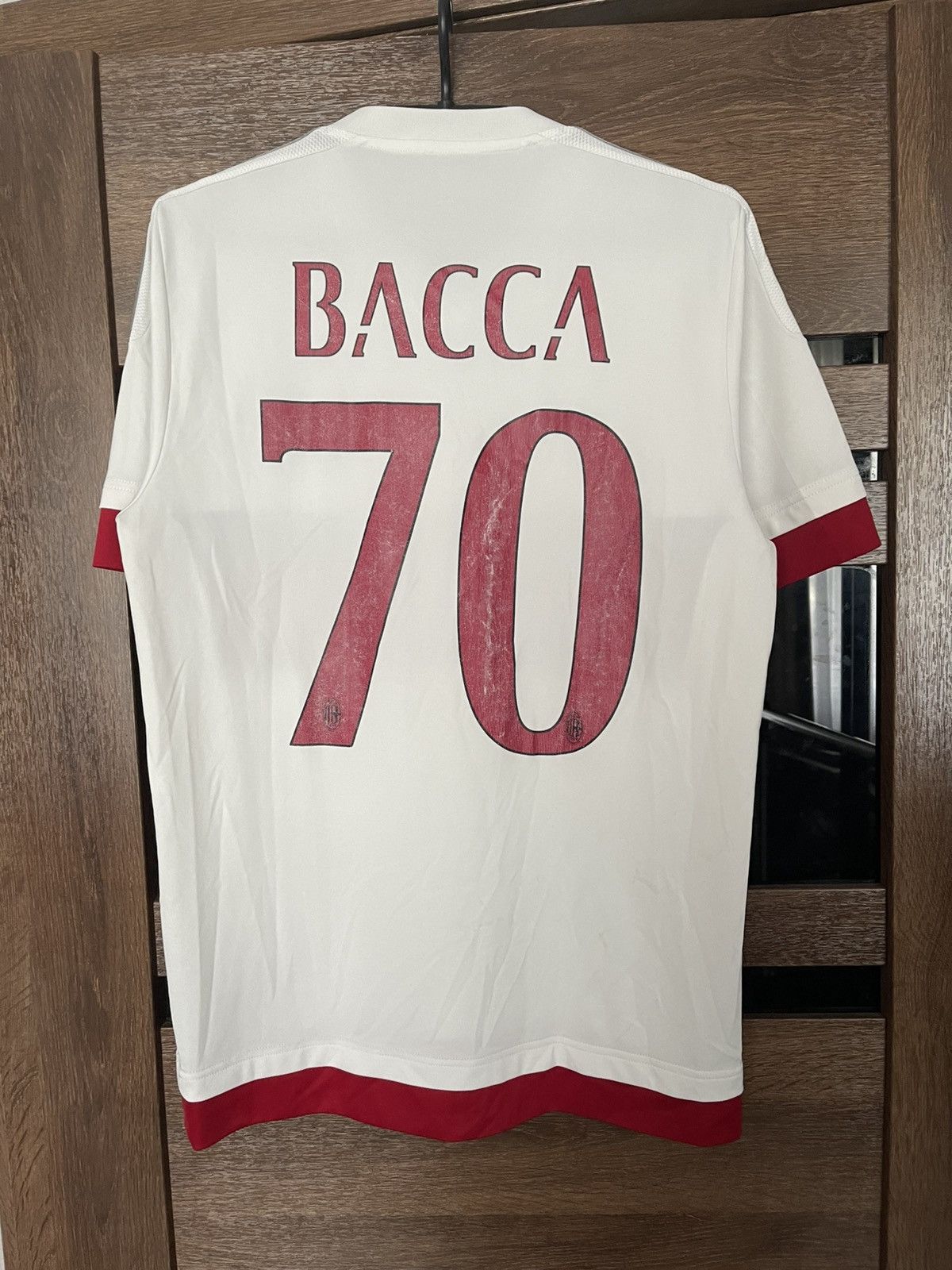 Adidas 2015/2016 AC Milan Bacca Adidas Soccer Jersey T-Shirt Size US S / EU 44-46 / 1 - 2 Thumbnail
