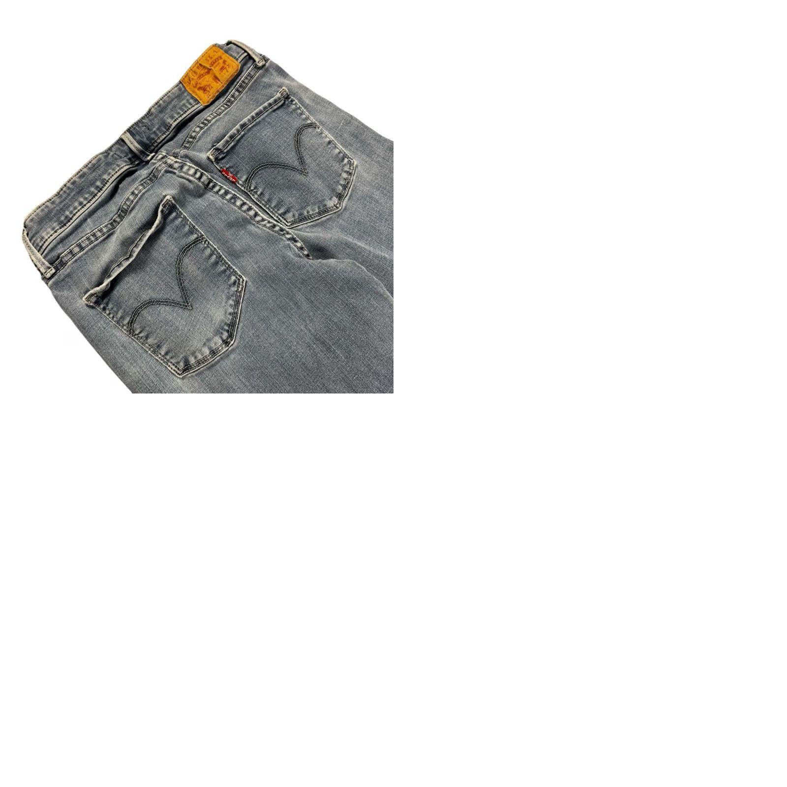 Levi's Levi's Jeans Skinny Women's 8 Mid Rise Classic Fit Stretch Denim Grunge Blue 5-Pocket Mens Womens Girls Accessories Belt Loops Denim jean Size 30" / US 8 / IT 44 - 9 Thumbnail