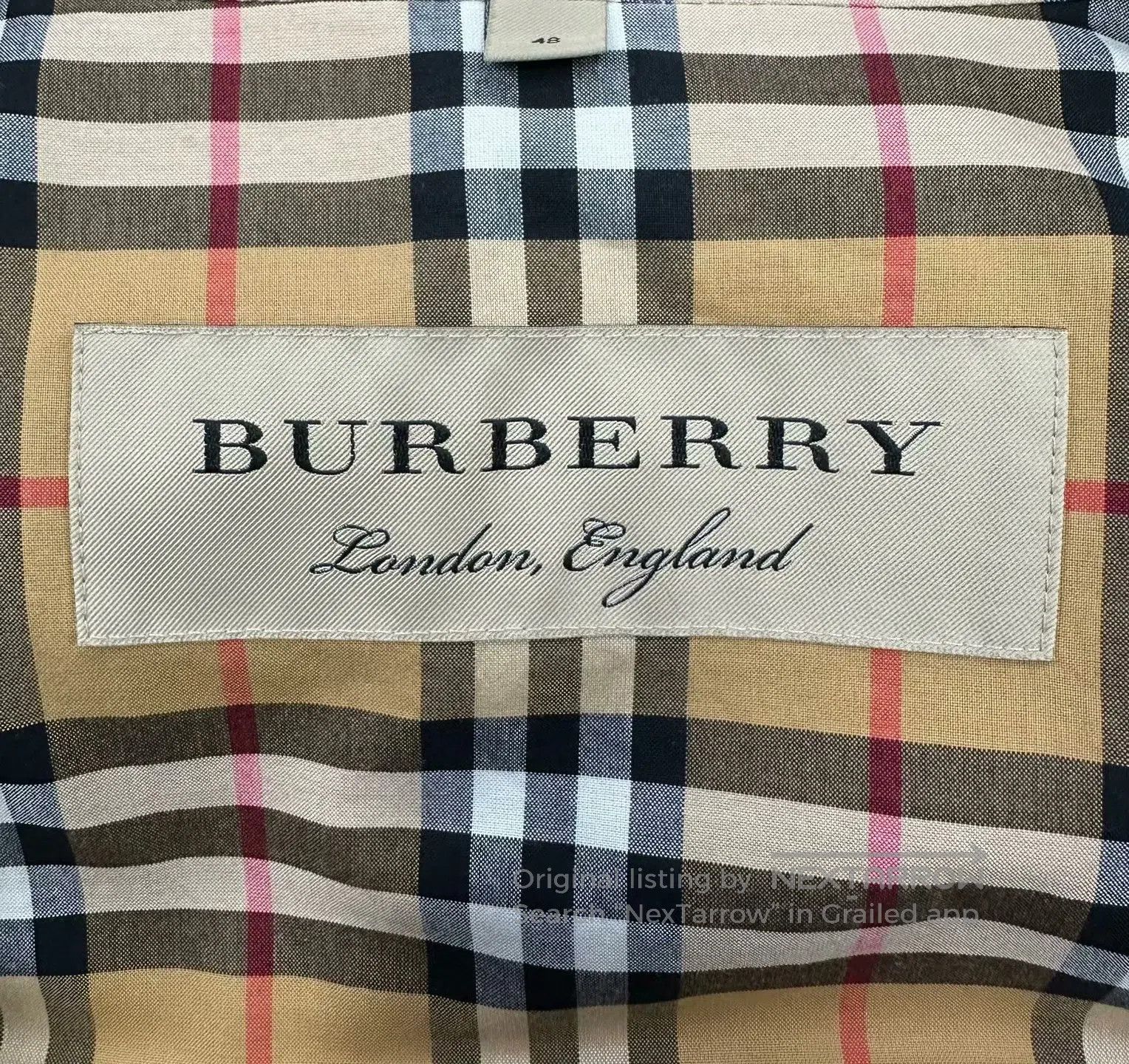 Burberry Burberry Color-Blocked Logo Warhorse Monogrammed Lined Pla Size US M / EU 48-50 / 2 - 3 Thumbnail