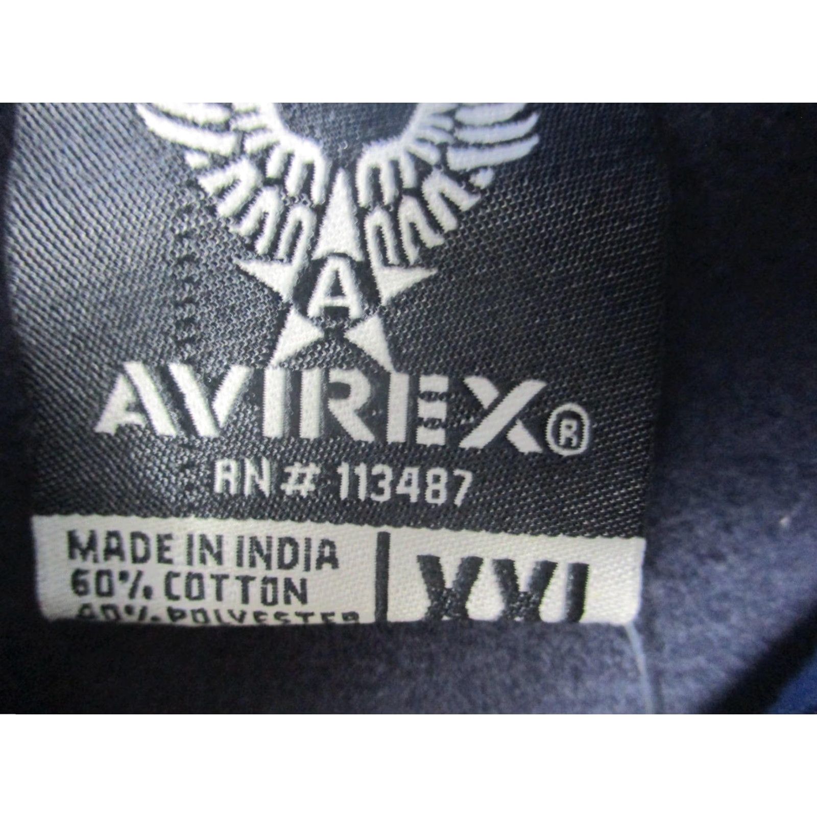 Avirex Avirex Hoodie Mens 2XL Navy Blue Flight Academy Pullover Fleece Sweatshirt Size US XXL / EU 58 / 5 - 3 Thumbnail