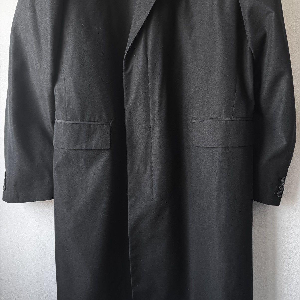 Helmut Lang Helmut Lang 1990’s Black Silk Button-up Overcoat Size US S / EU 44-46 / 1 - 5 Thumbnail