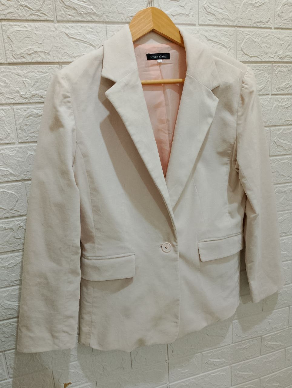 Japanese Brand LIVRE CLAIRE Single Button Suit Coat Blazer Size M / US 6-8 / IT 42-44 - 3 Thumbnail