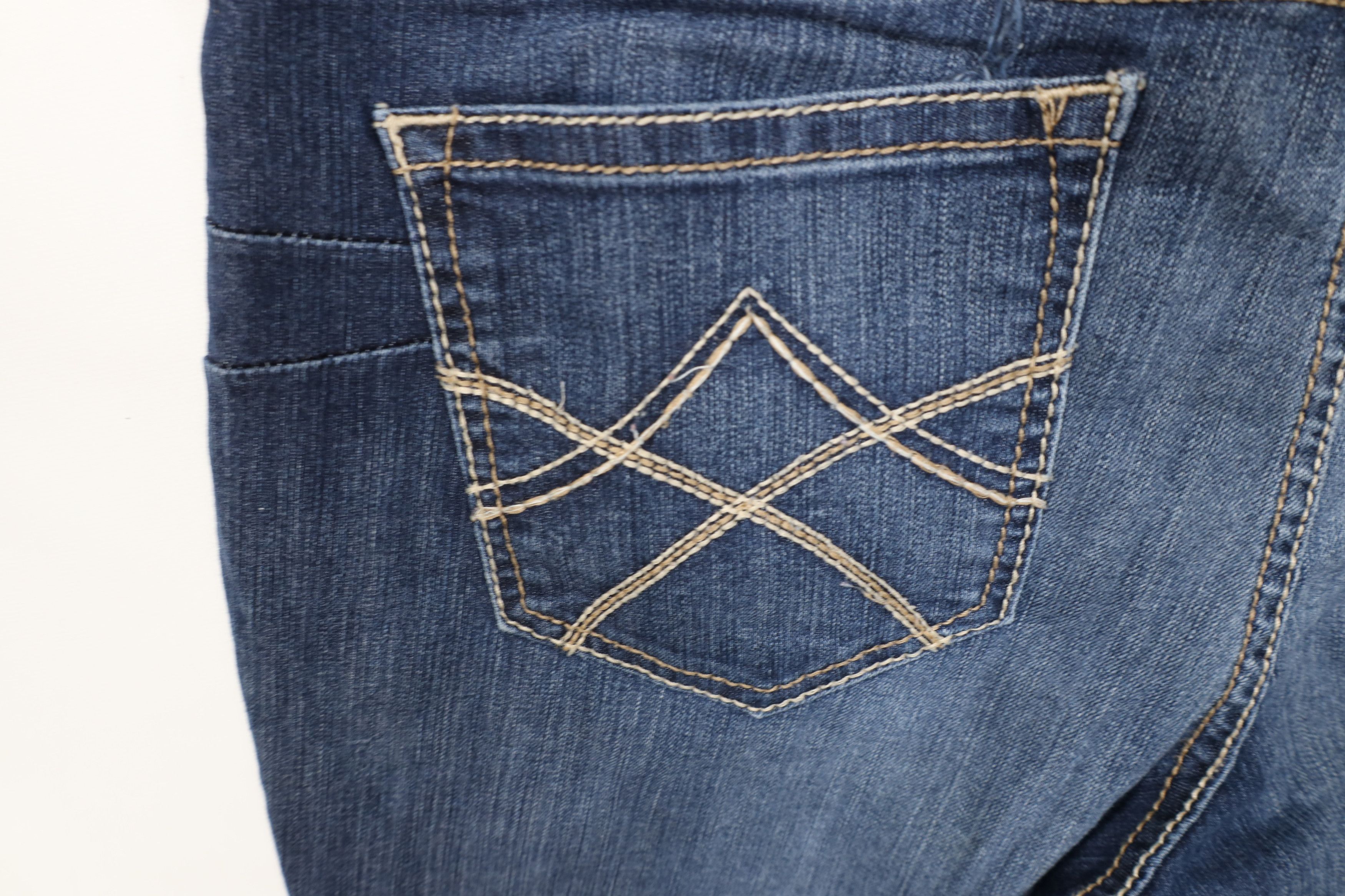 Ariat Ariat Real Thick Stitch Stretch Flared Wide Leg Denim Jeans Size 32" / US 10 / IT 46 - 14 Thumbnail