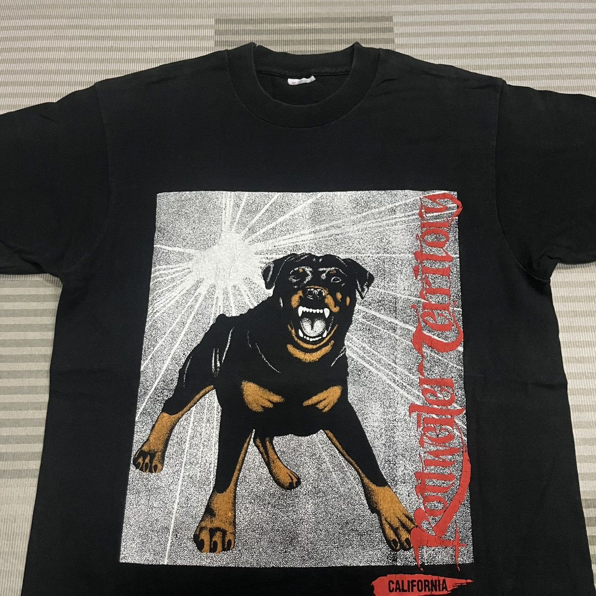 Vintage Vintage 90s "Top Dawg" Rottweiler Territory Tshirt Size US M / EU 48-50 / 2 - 2 Thumbnail