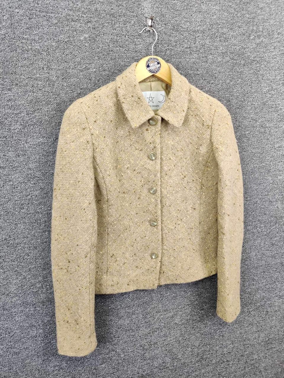 Tsumori Chisato Tsumori Chisato By Issey Miyake Cropped Wool Tweed Jacket Size US M / EU 48-50 / 2 - 5 Thumbnail