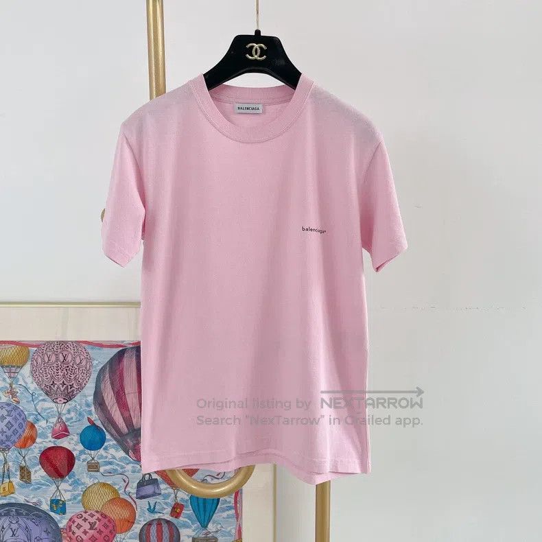 Balenciaga Pink Logo T-Shirt
