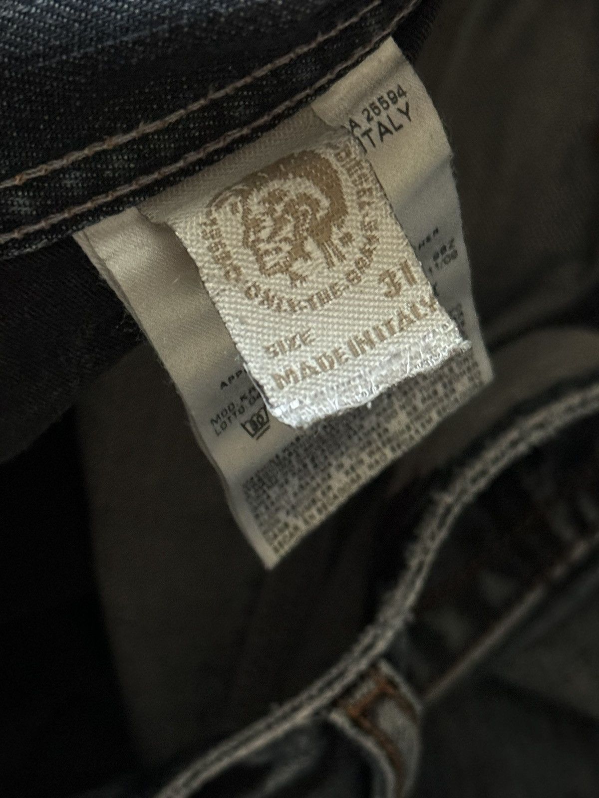 Diesel × Diesel Black Gold × Vintage Diesel 31/32 krooley wash 0088z denim pant trouser Jean chin Size US 31 - 16 Thumbnail