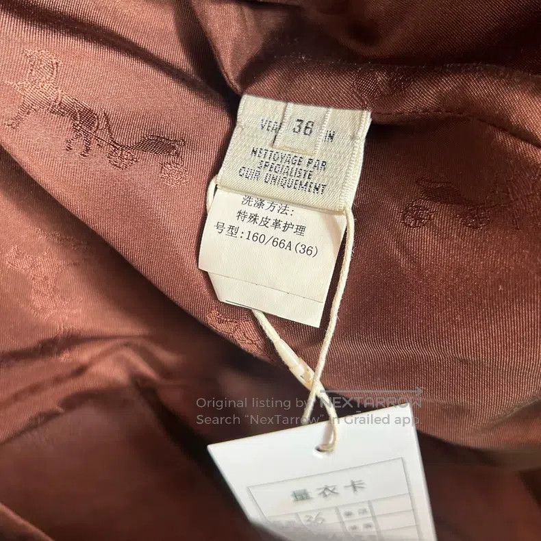 Hermes Hermes Brown Leather Long Coat Size XS / US 0-2 / IT 36-38 - 5 Thumbnail