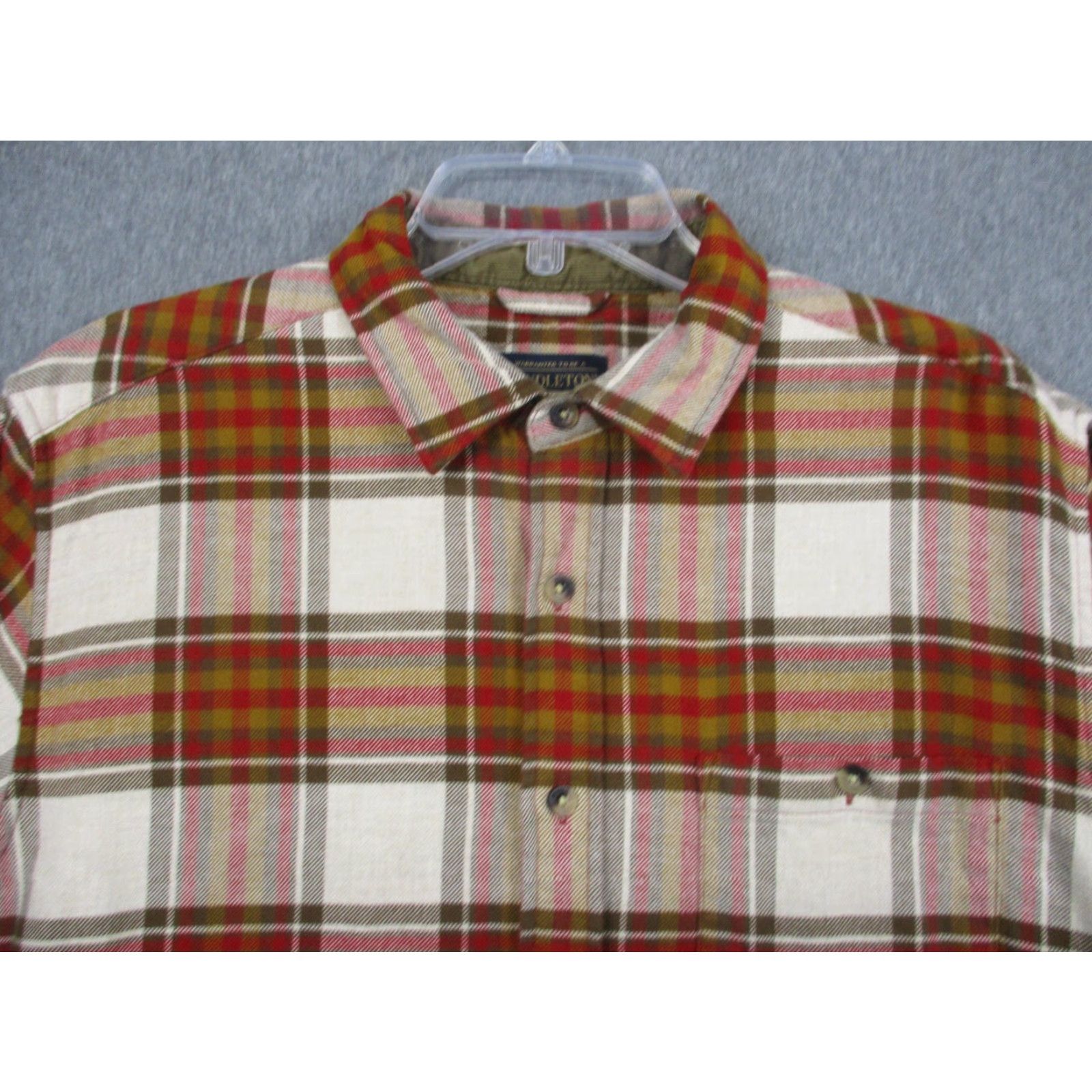 Pendleton Pendleton Shirt Mens Large Red Green Plaid Flannel Button Down Long Sleeve Size US L / EU 52-54 / 3 - 2 Thumbnail