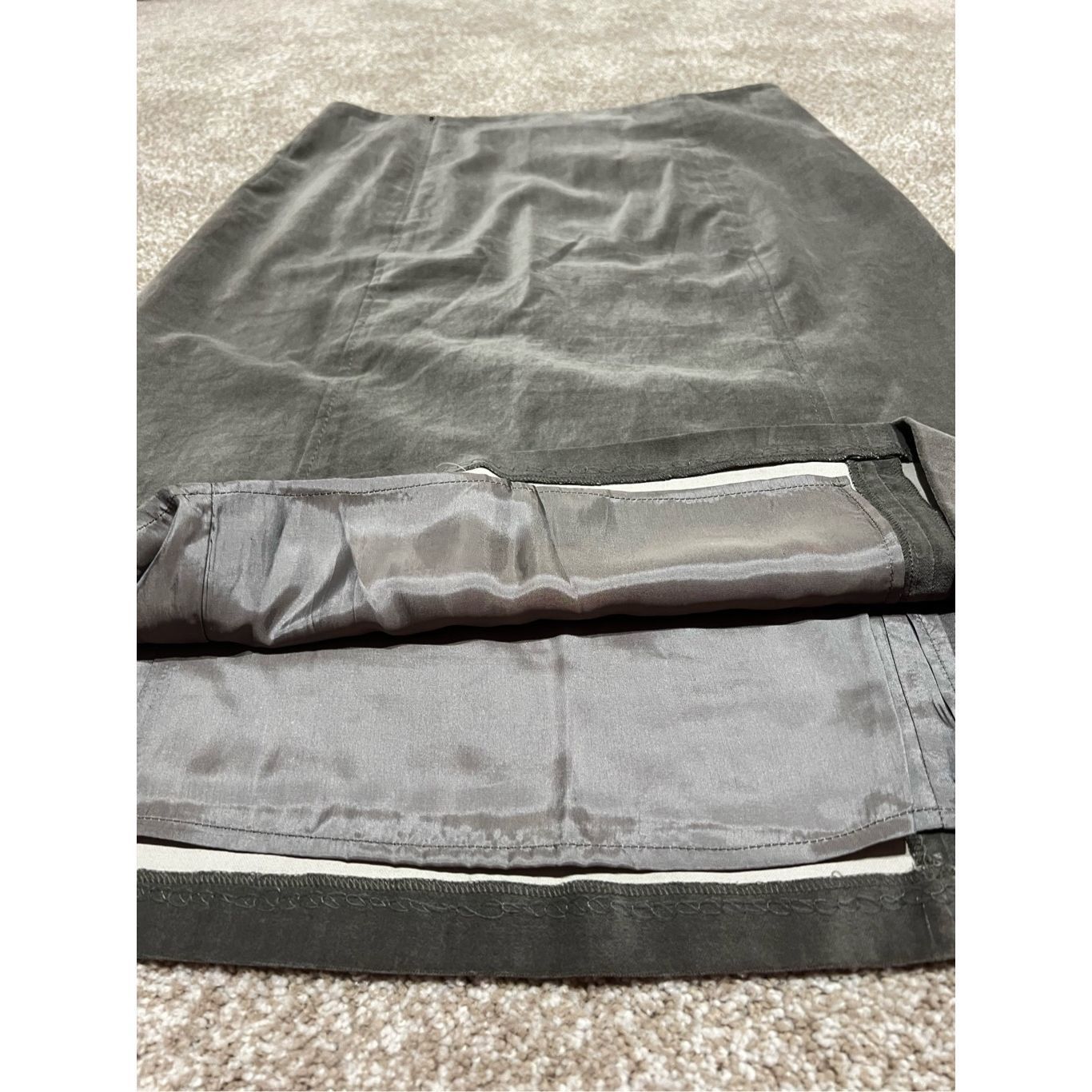 Max Mara Max Mara women cotton grey midi skirt size 12 Size 34" / US 12 / IT 48 - 10 Thumbnail