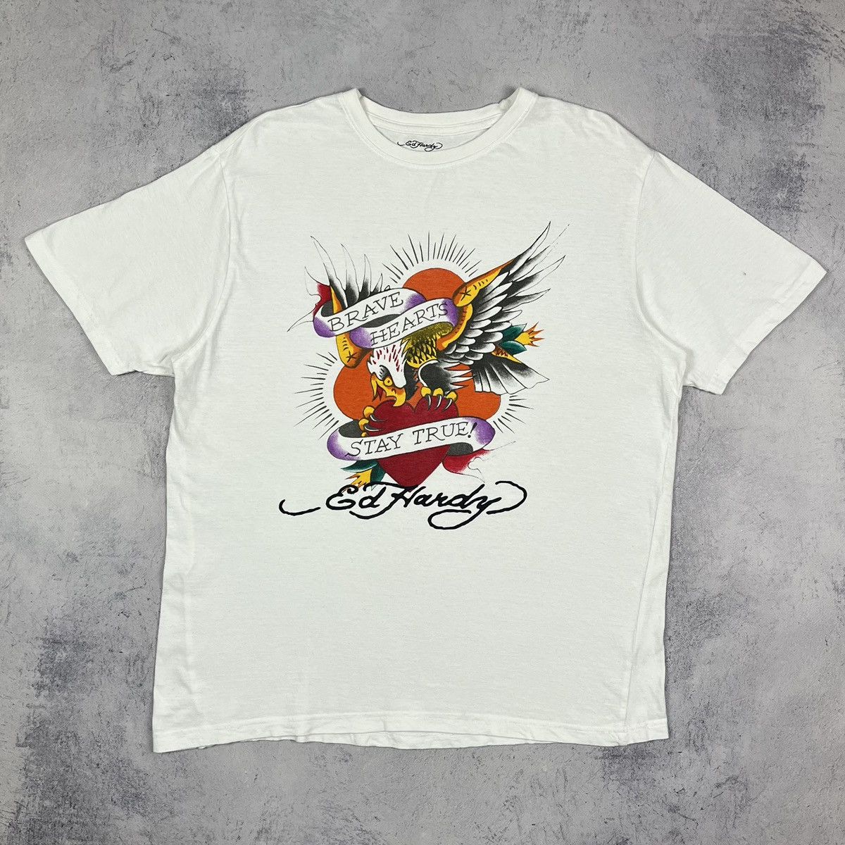 Ed Hardy Vintage Ed Hardy y2k Eagle big logo T Shirt 90’s Size US L / EU 52-54 / 3 - 2 Thumbnail