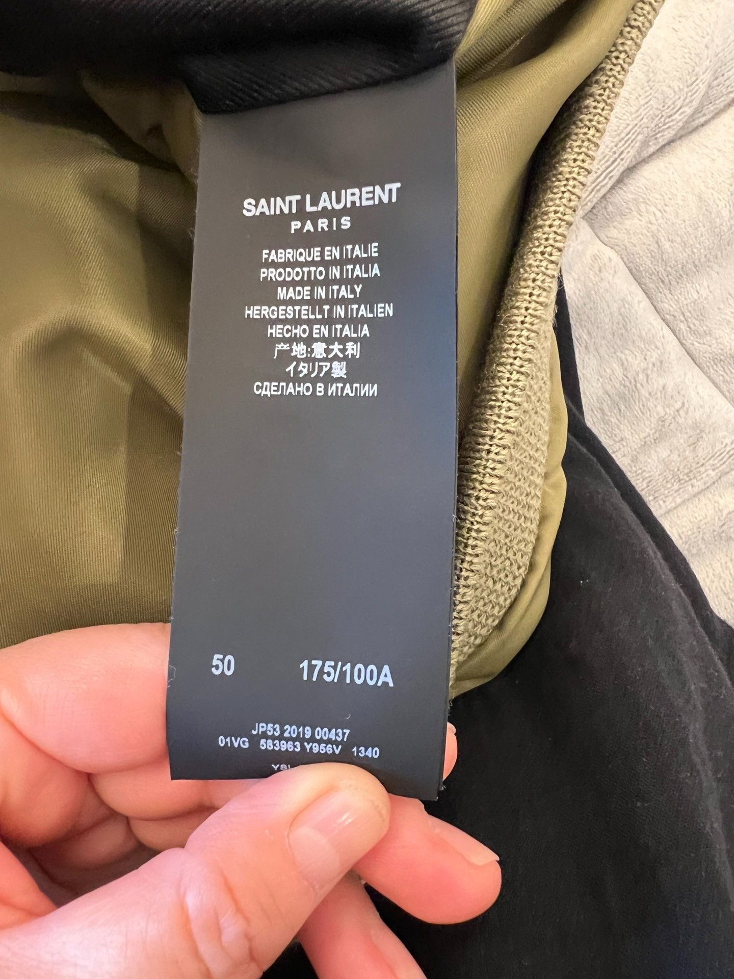 Saint Laurent Paris Saint Laurent Green Puffer Jacket with Epaulets Size US M / EU 48-50 / 2 - 6 Thumbnail