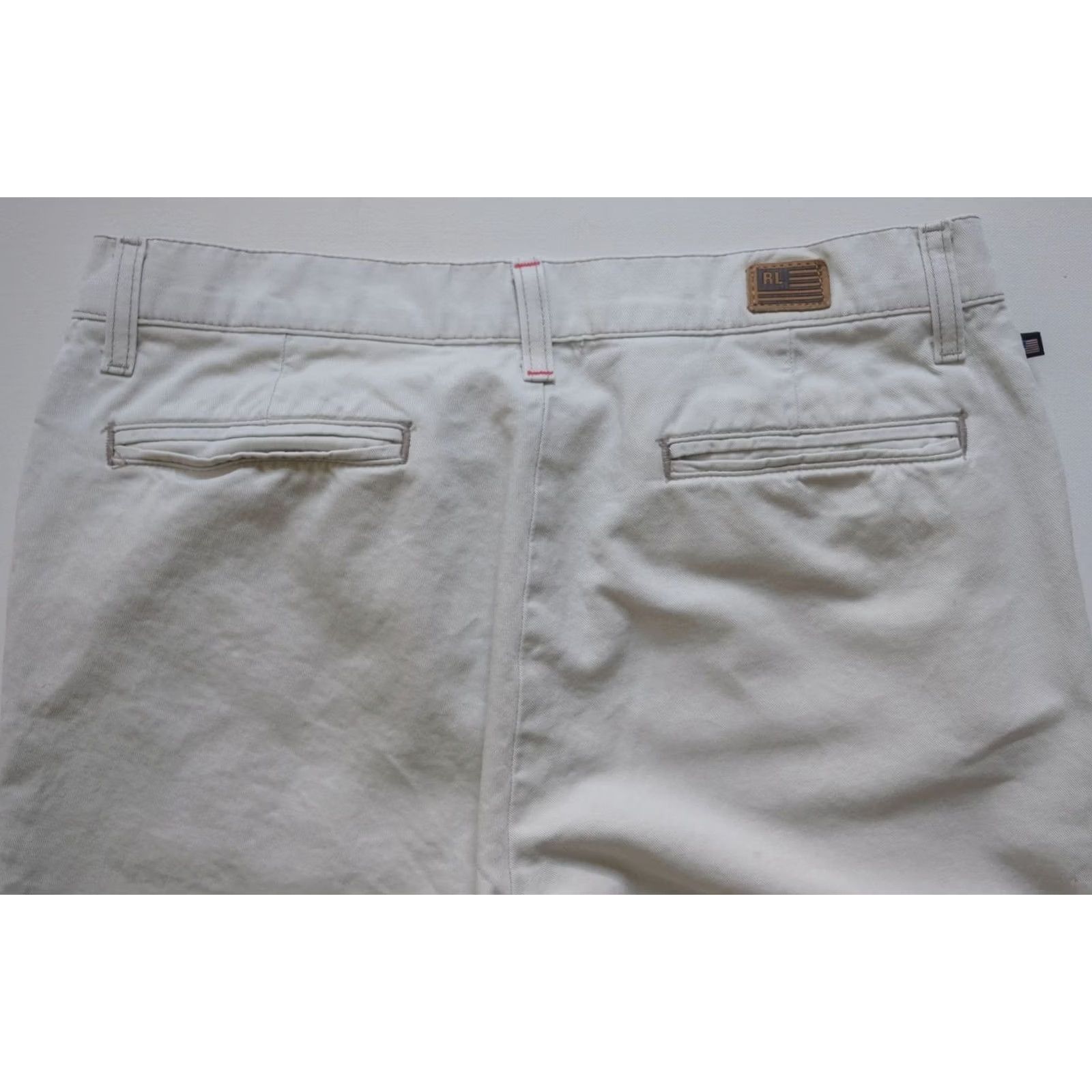 Ralph Lauren VINTAGE RALPH LAUREN FLARE Jeans 8 100% COTTON KHAKI SZ 90s Y2K RETRO POLO JEAN COMPANY Size 30" / US 8 / IT 44 - 5 Thumbnail