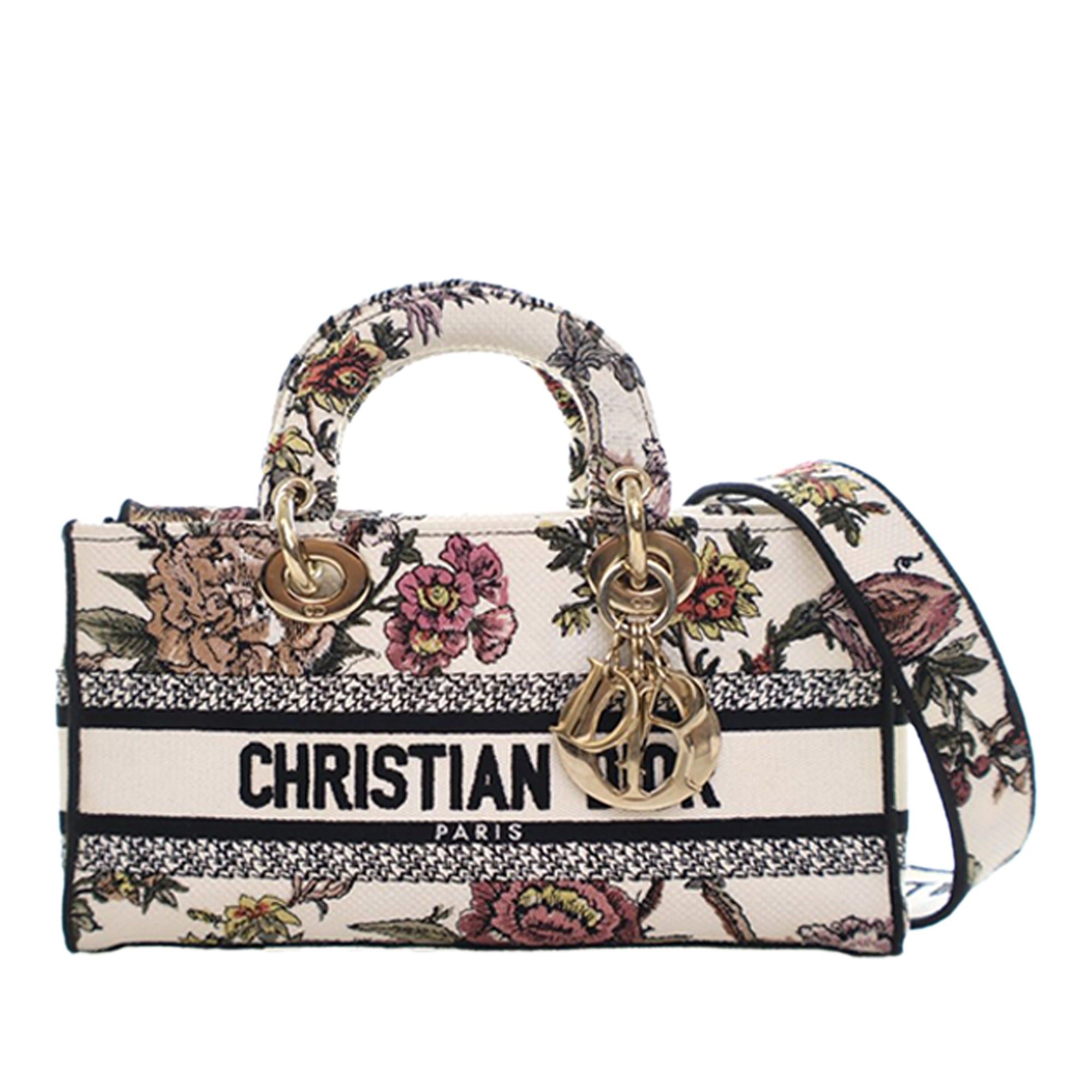 Dior Medium Embroidered Floral Canvas Lady D Joy Size ONE SIZE - 1 Thumbnail
