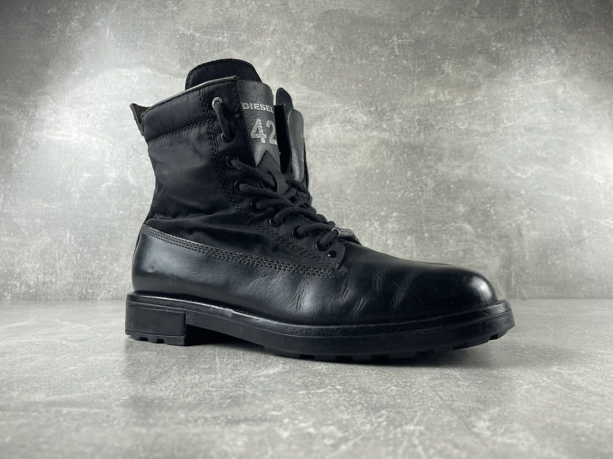 Diesel Diesel D Thrupper DBBZ AVANT GARDE Leather Combat Boots Size US 9 / EU 42 - 2 Thumbnail