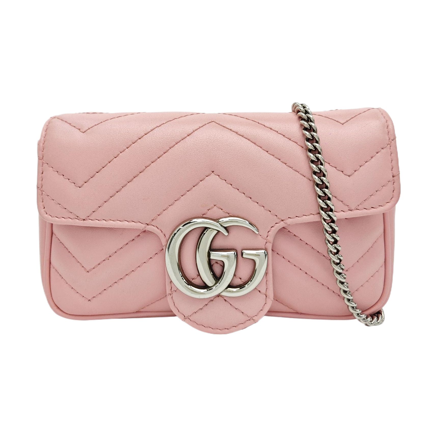 Gucci Gucci GG Marmont Mini Quilted Leather Chain Bag Size ONE SIZE - 1 Thumbnail