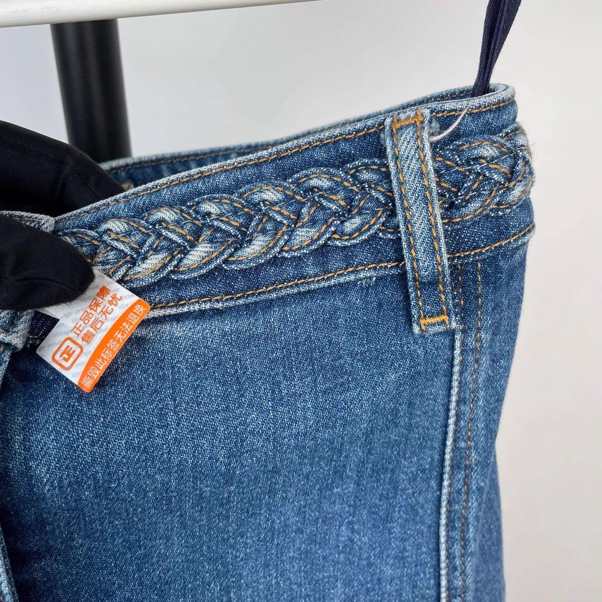 Valentino Valentino Women's Denim Skirt 36 Blue Size 26" / US 2 / IT 38 - 4 Thumbnail