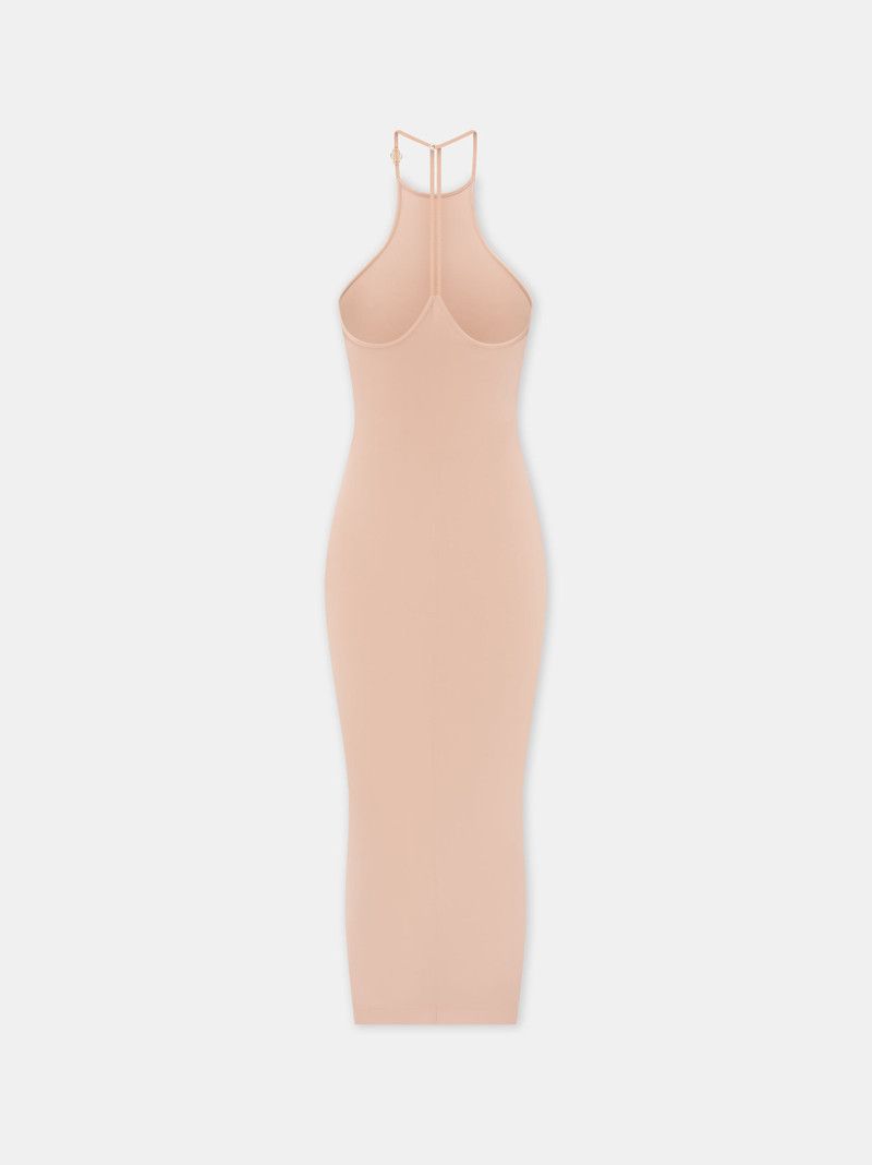 Amiri o1s1wg110526 Halter Midi Dress in Pink Size M / US 6-8 / IT 42-44 - 3 Thumbnail