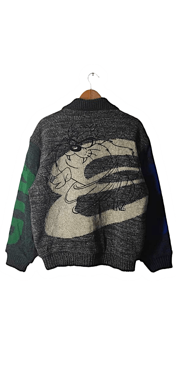 Vintage VINTAGE PIA SPORT X TAZMANIA DEVIL LOONEY TUNE WOOL JACKET Size US L / EU 52-54 / 3 - 1 Thumbnail