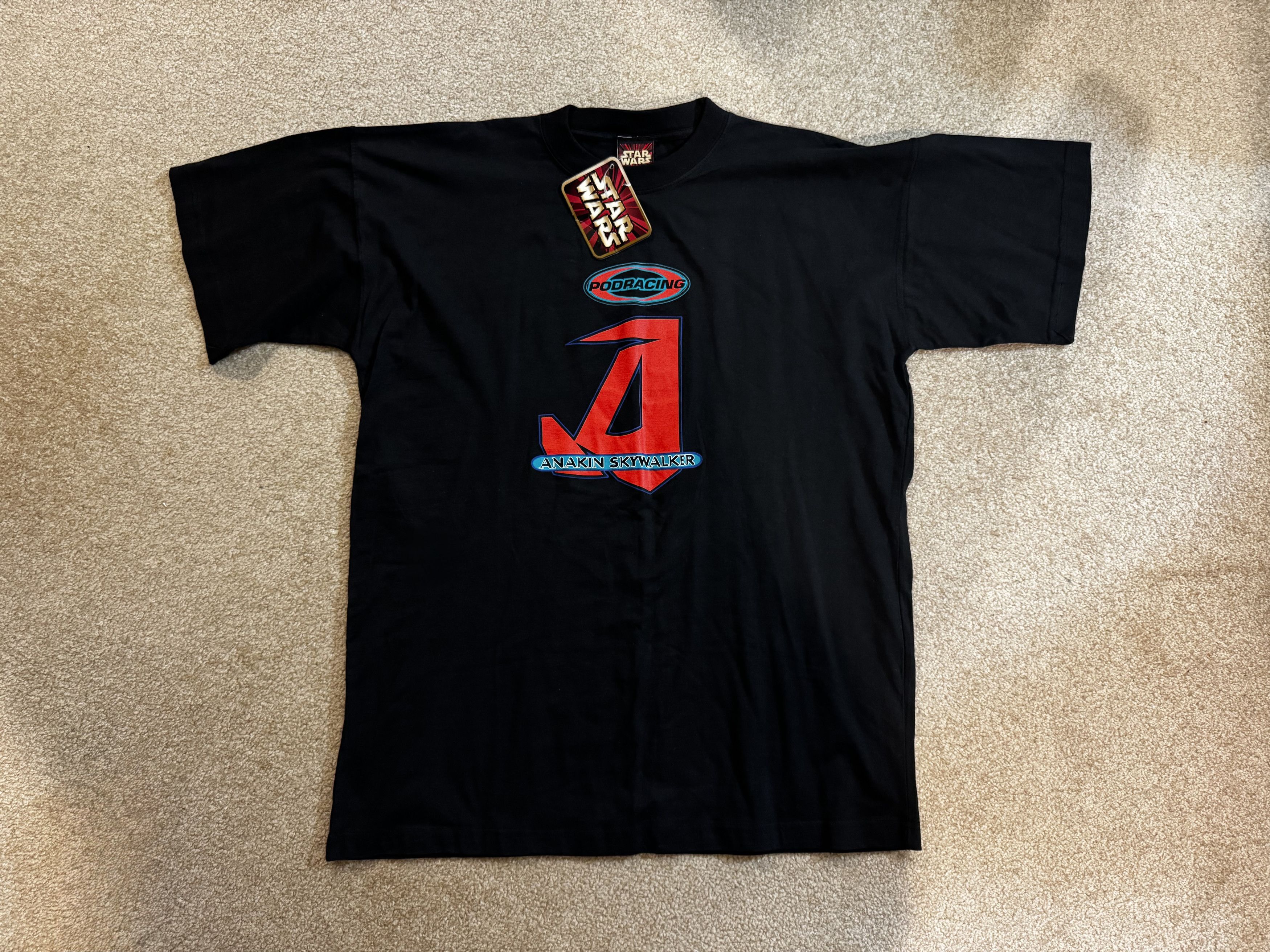 100% Authentic 1999 STAR WARS EP I ANAKIN POD RACING T-SHIRT