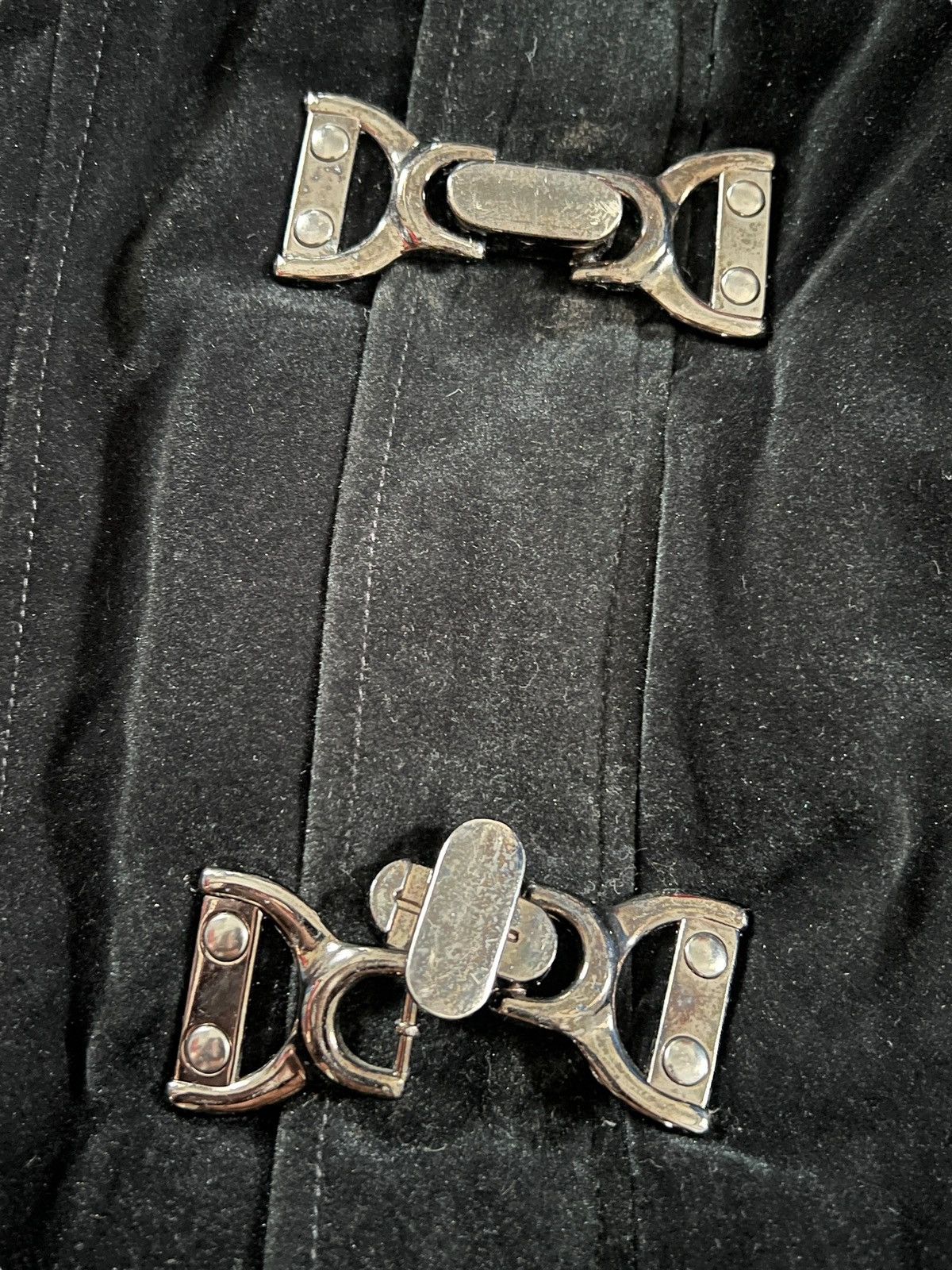 In The Attic In the Attic Black Velvet Bondage Jacket Size US M / EU 48-50 / 2 - 11 Thumbnail