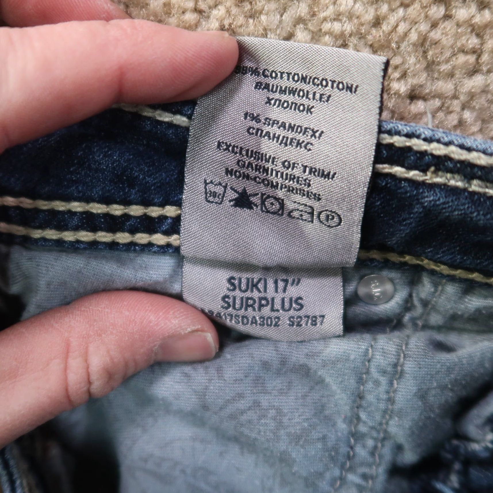 Silver Jeans Co. Silver Suki 17" Surplus Bootcut Jeans Women's 27x31 Blue Denim Pants Size 27" / US 4 / IT 40 - 5 Thumbnail