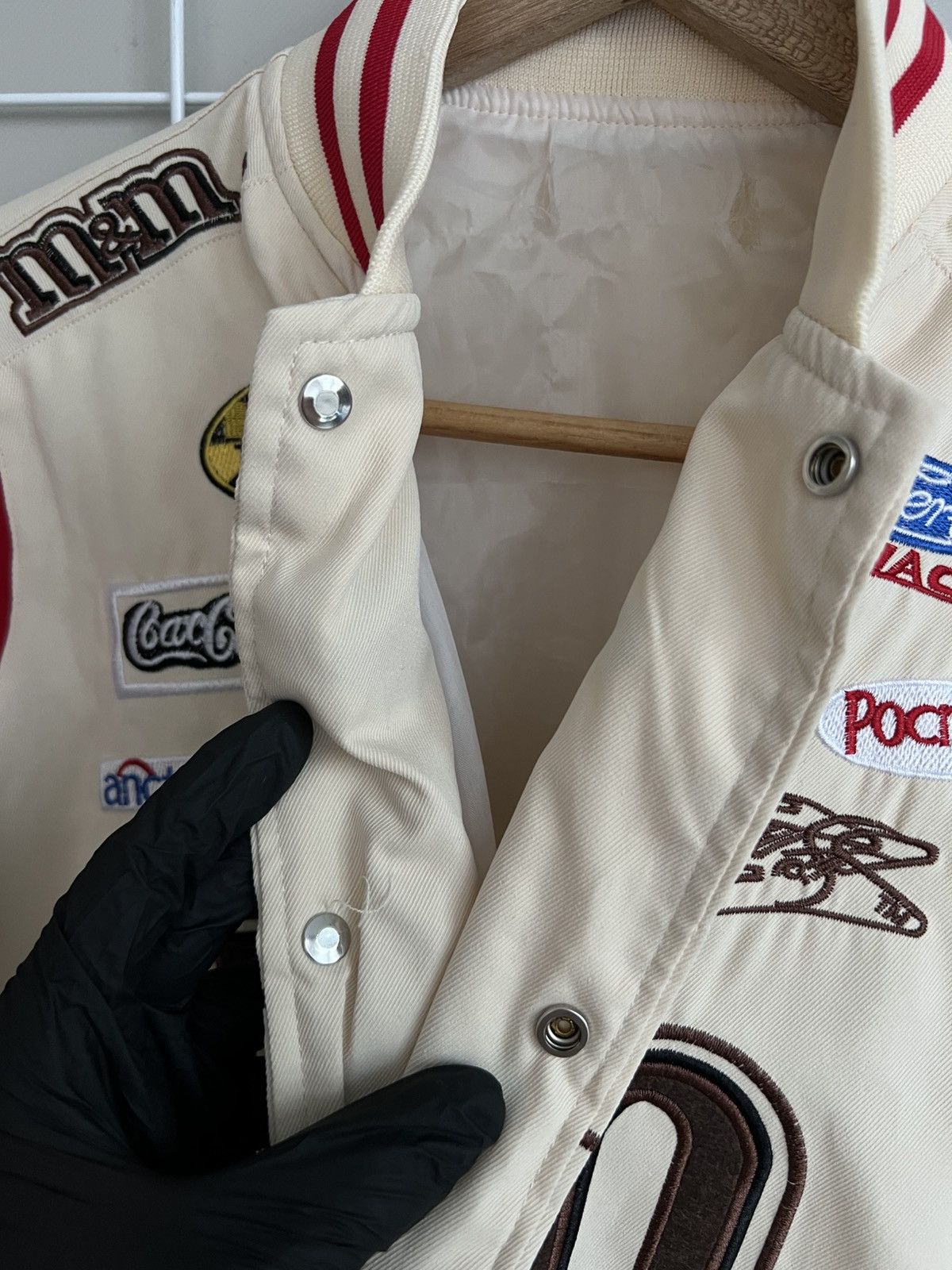 Other M&M Nascar Racing Jacket Mens Size M Varsity Snap Bomber Size US M / EU 48-50 / 2 - 11 Thumbnail